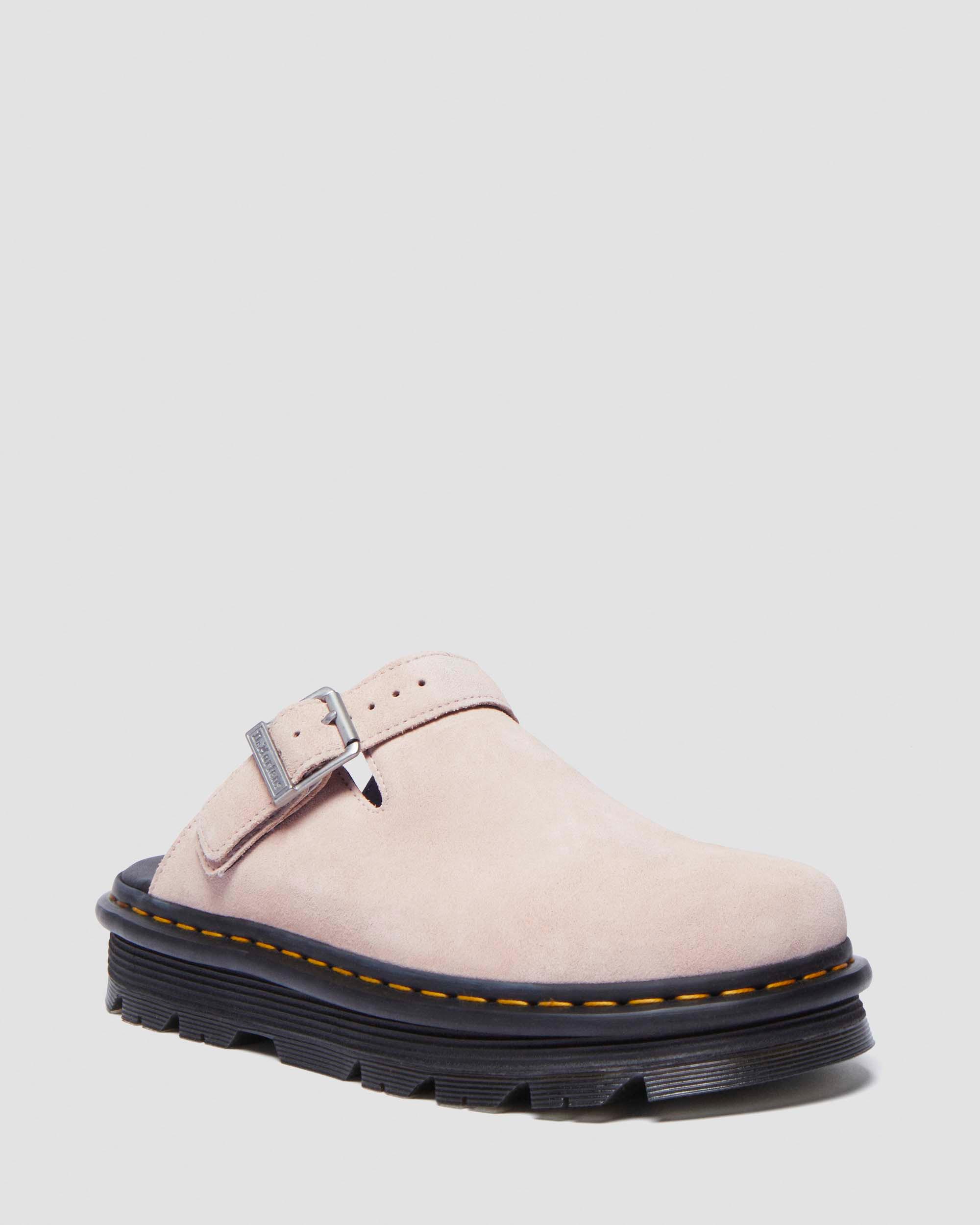 Zebzag Anywair Suede Mules in Black | Dr. Martens