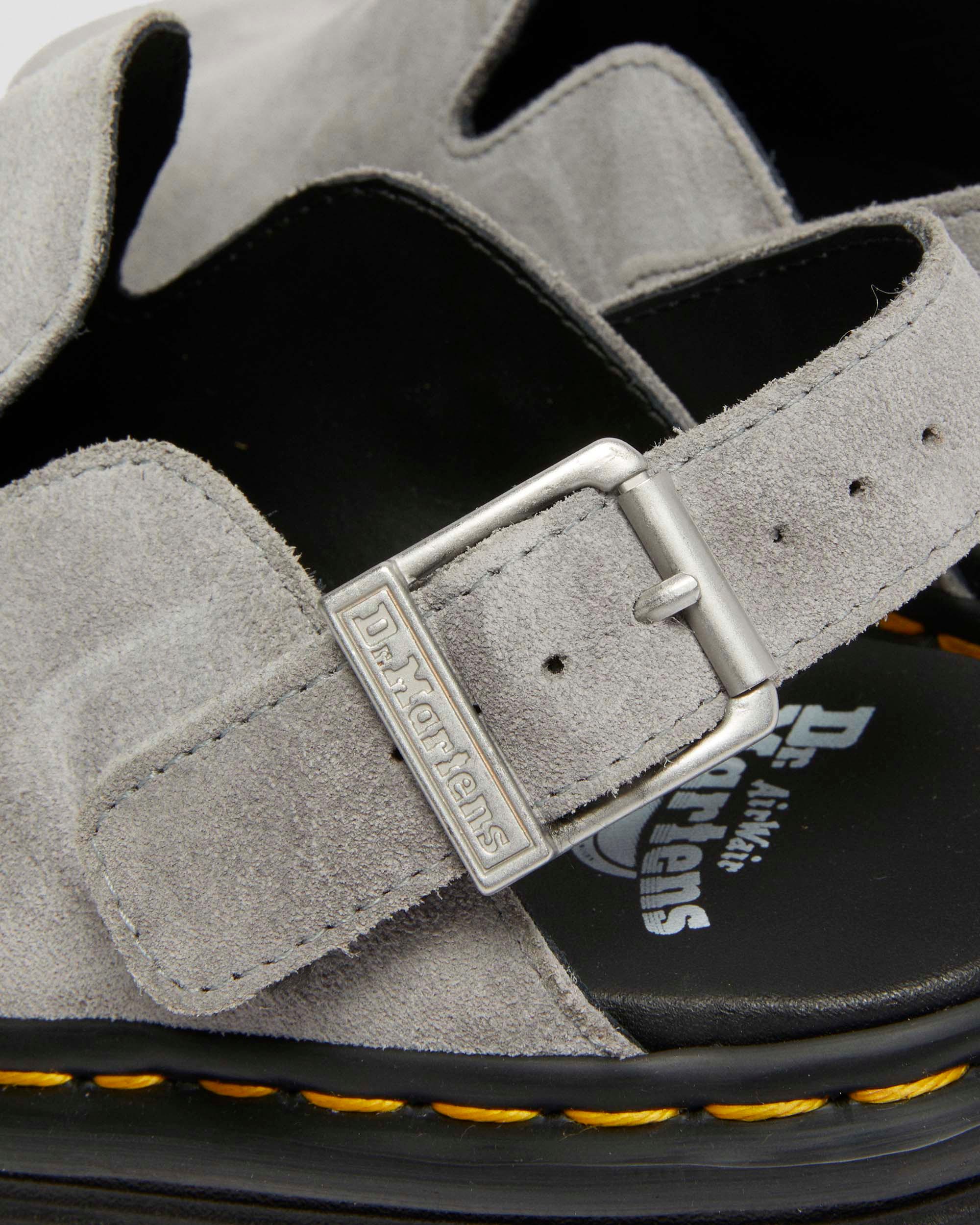 Zebzag Suede Casual Slingback Platform Mules in ULTIMATE GREY | Dr