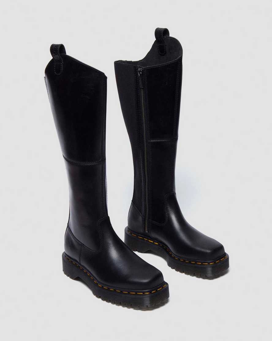 DR. MARTENS' AMAAYAH KNIEHOHE LEDER REITSTIEFEL