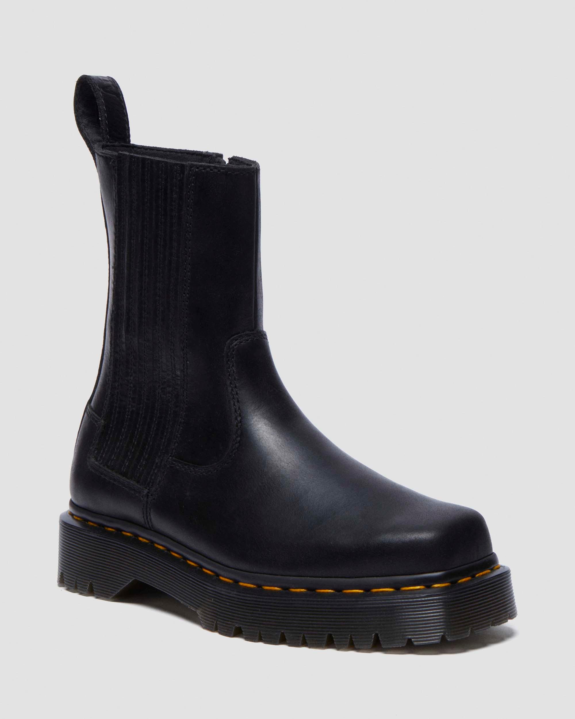 2295 Extra Wide Greasy Slip On Work Boots in Black Dr. Martens