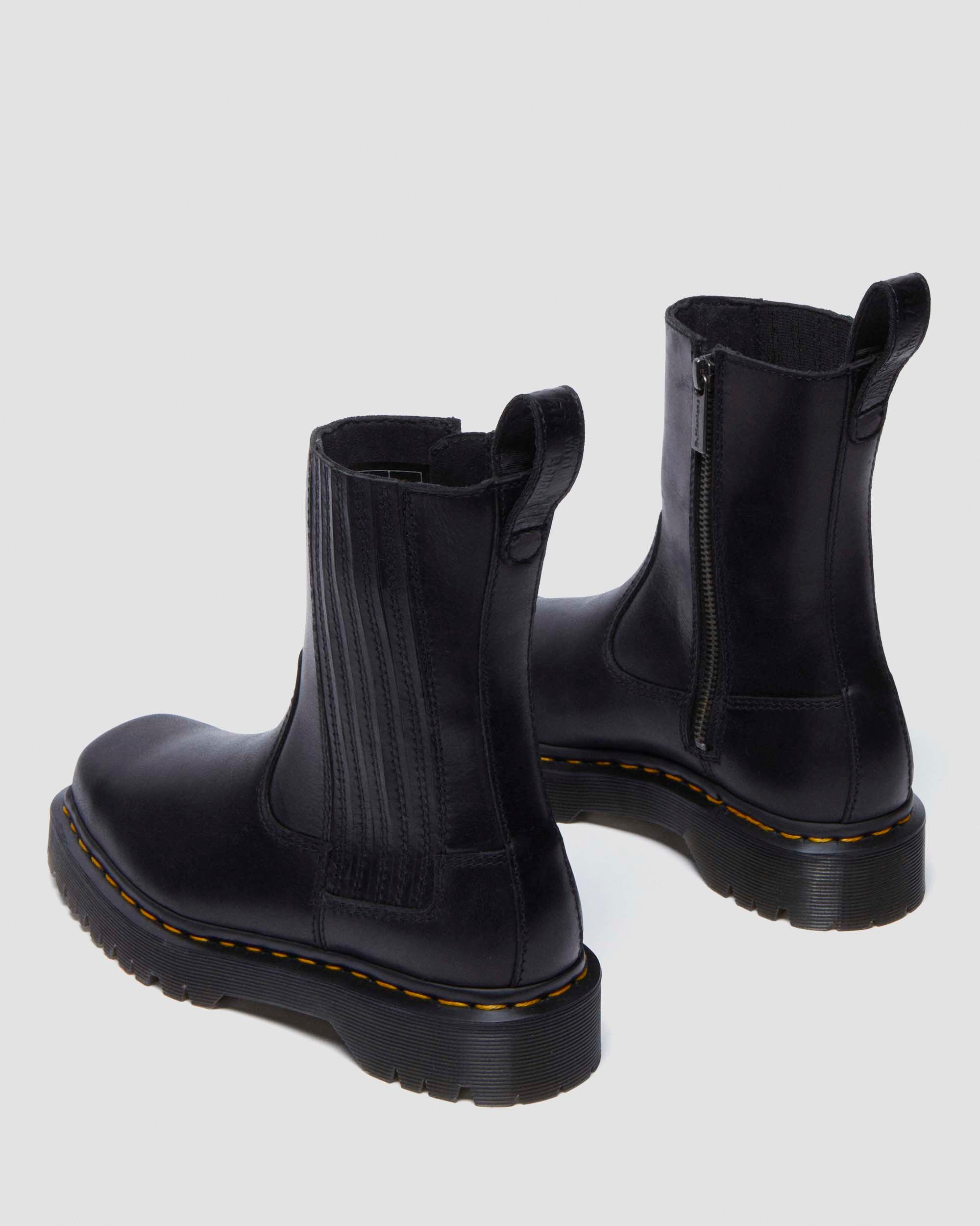 Amaayah Lo Leather Boots in Black