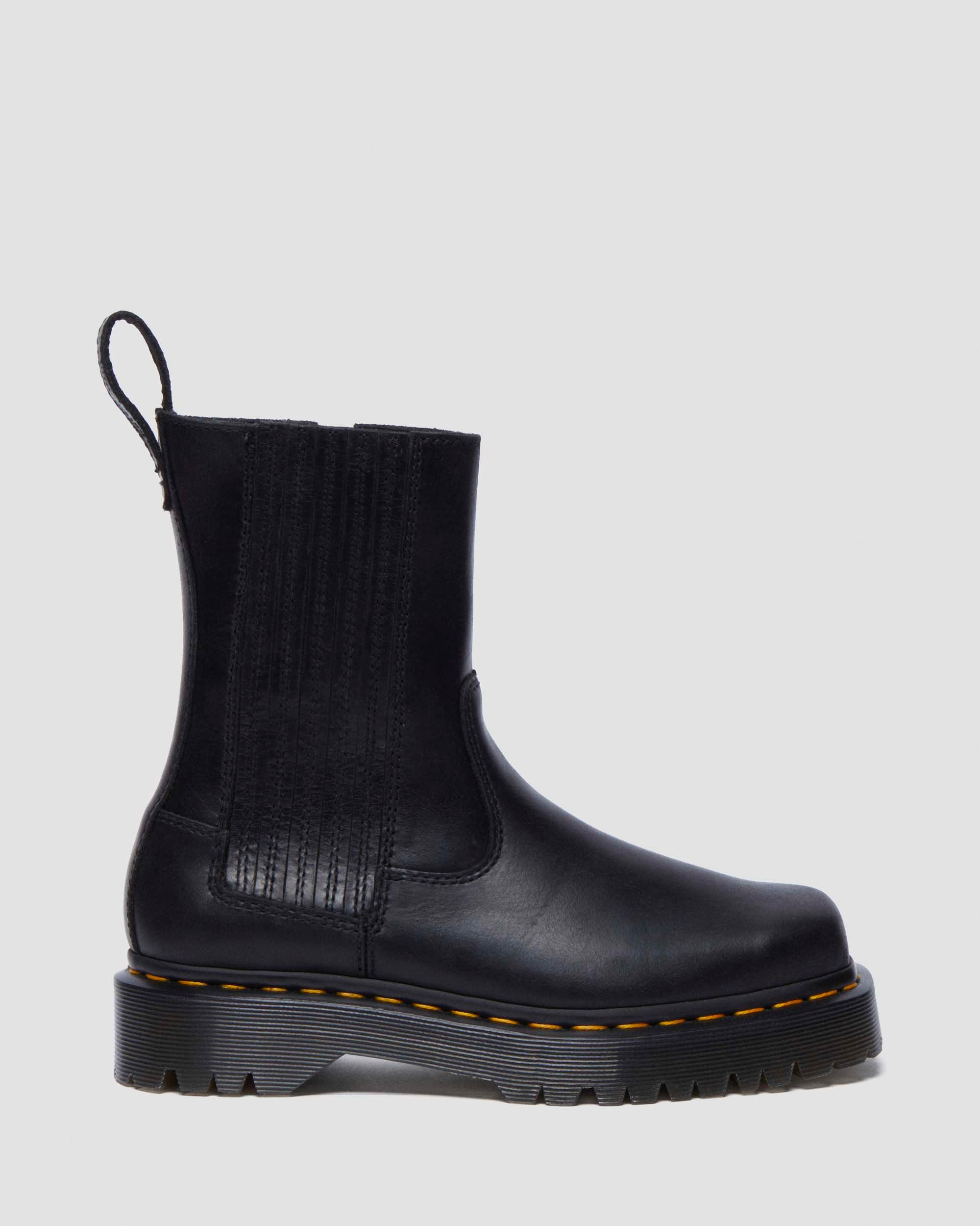 Amaayah Lo Leather Boots in Black