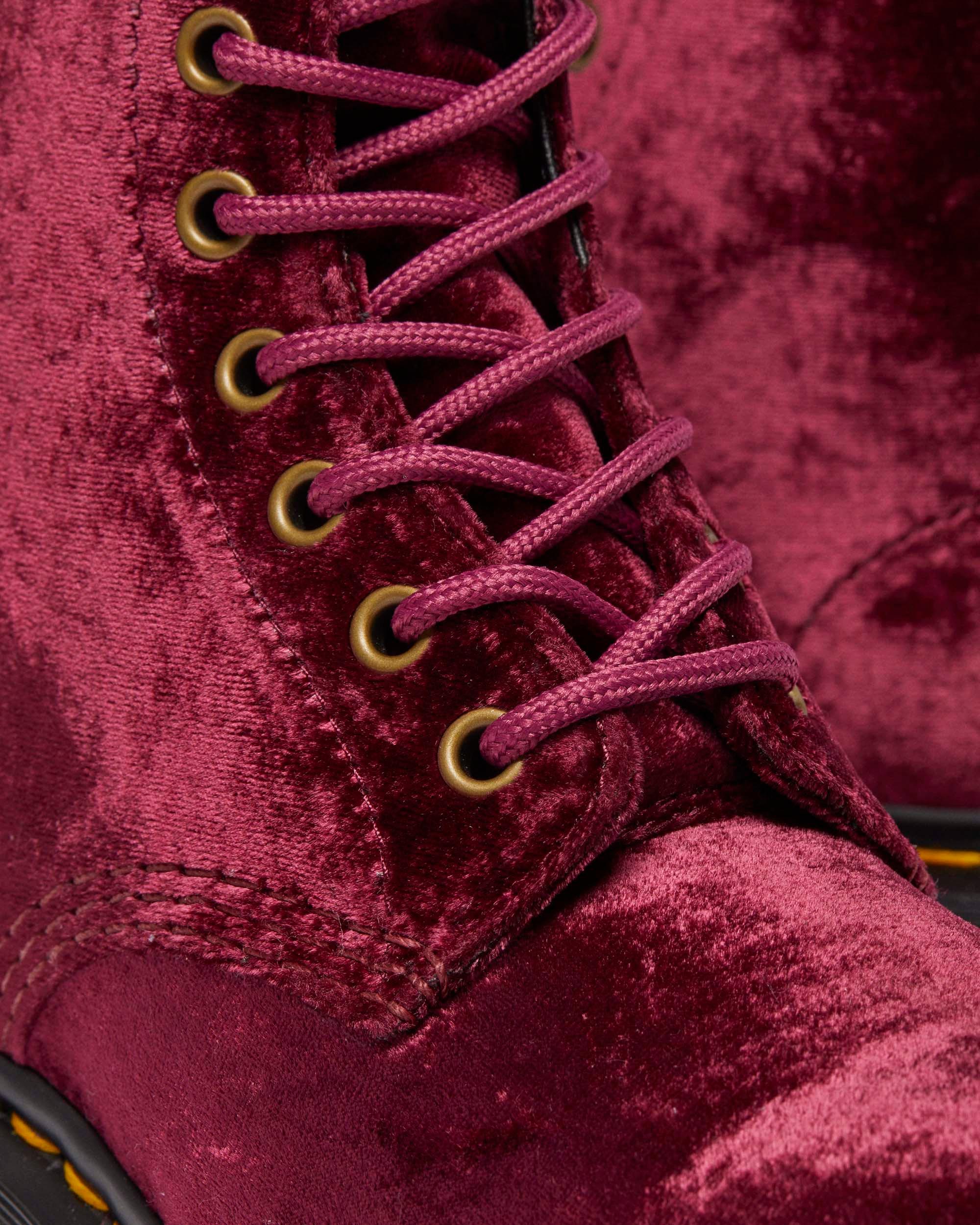 DR MARTENS Vegan 1460 Velvet Lace Up Boots