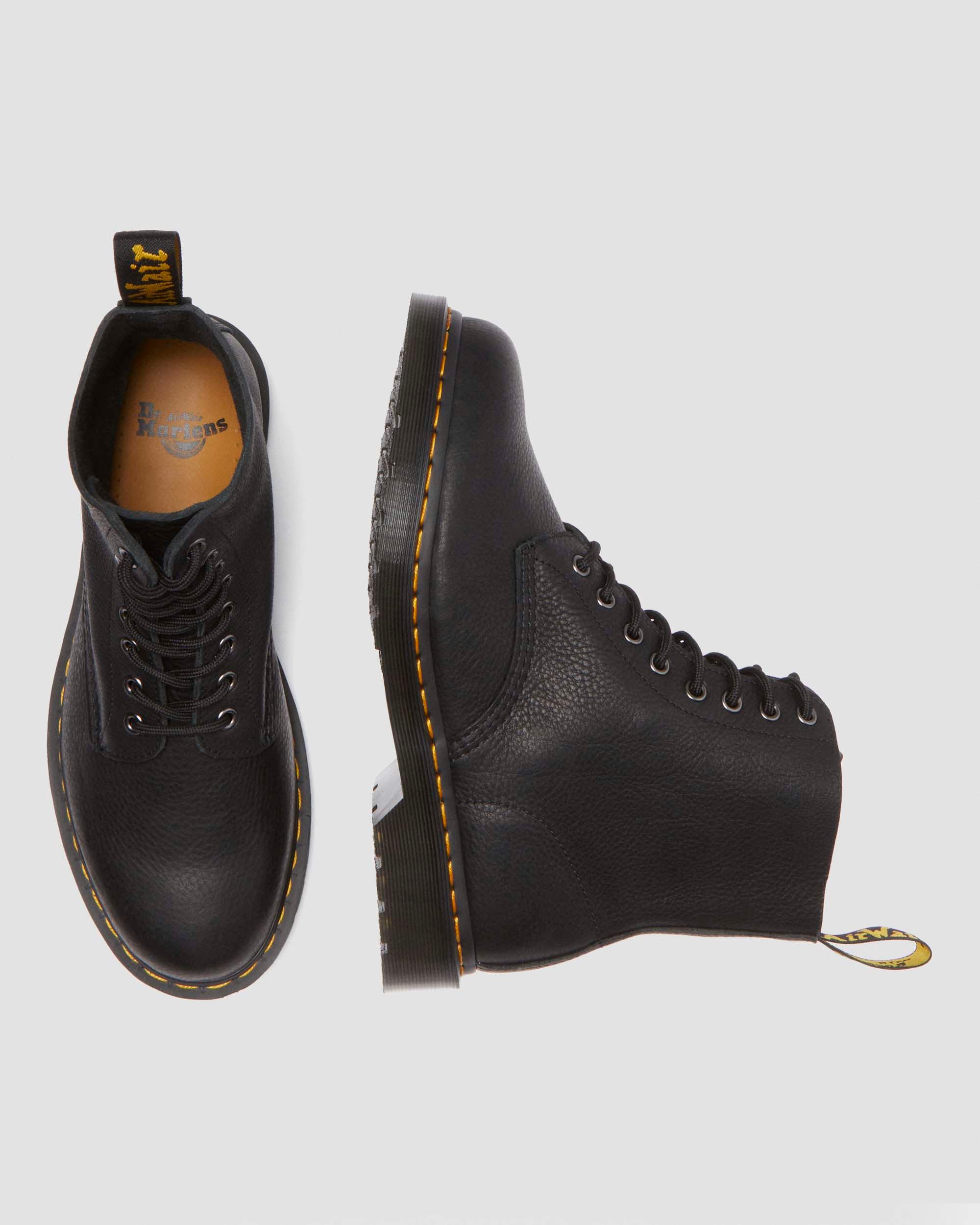 1460  Ambassador Leather Lace Up Boots in Black