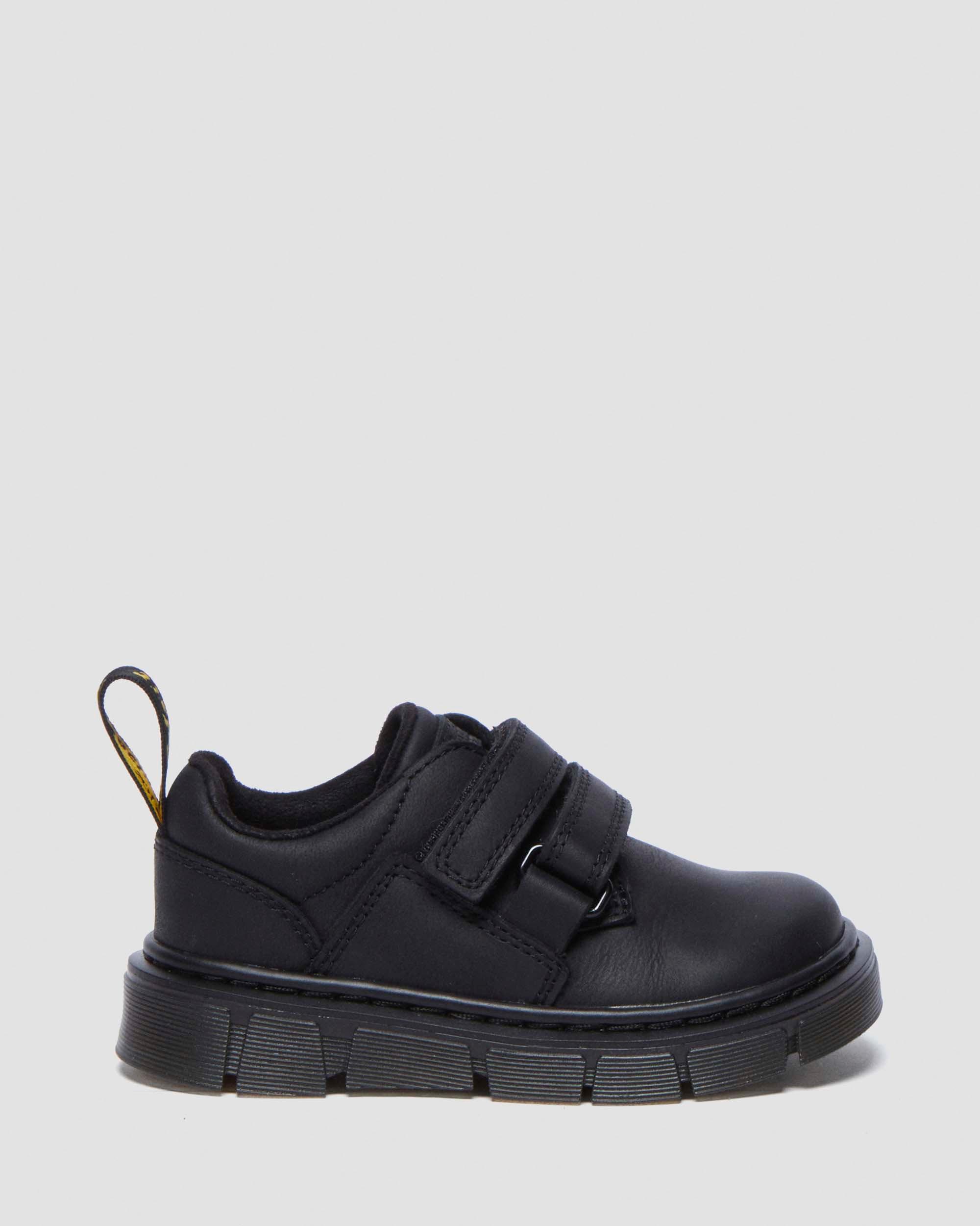 Toddler Raffe Leather Strap Shoes in Dr. Martens