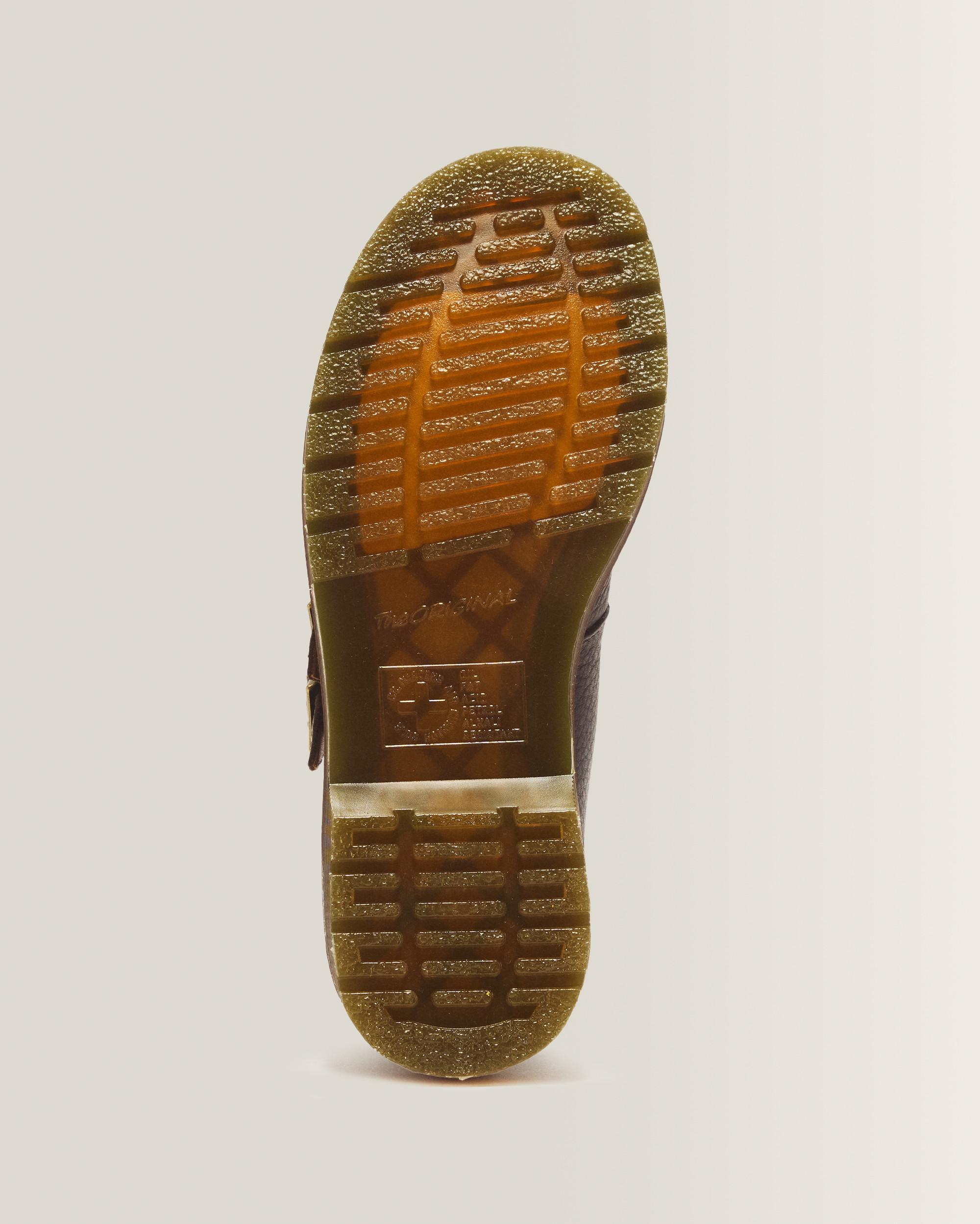 8065 Ambassador Leather Mary Jane Shoes in Dark Brown