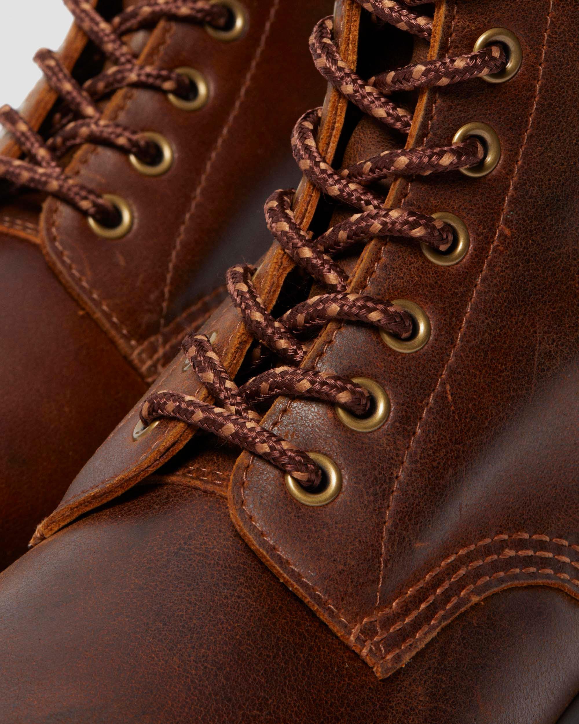 1460 Slip Resistant Leather Lace Up Boots in DARK TAN | Dr. Martens™