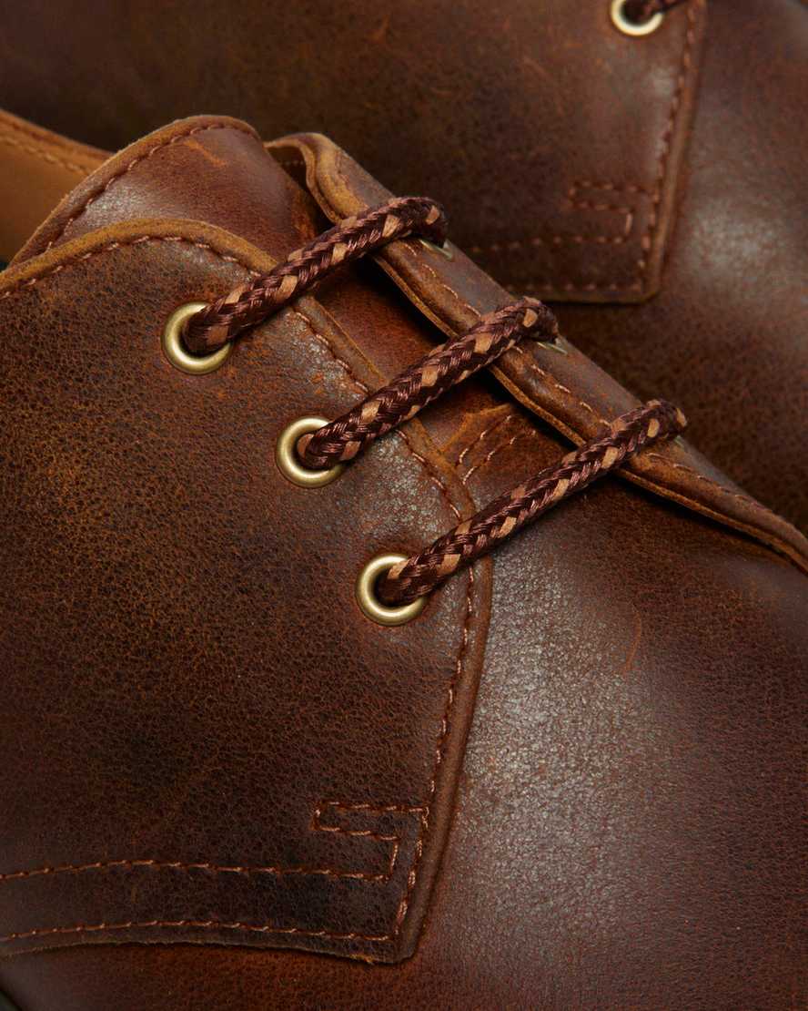 Dr. Martens' 1461 Slip Resistant Parker Life Shield Oxford Shoes In Brown