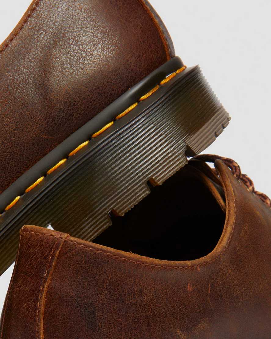 Dr. Martens' 1461 Slip Resistant Parker Life Shield Oxford Shoes In Brown