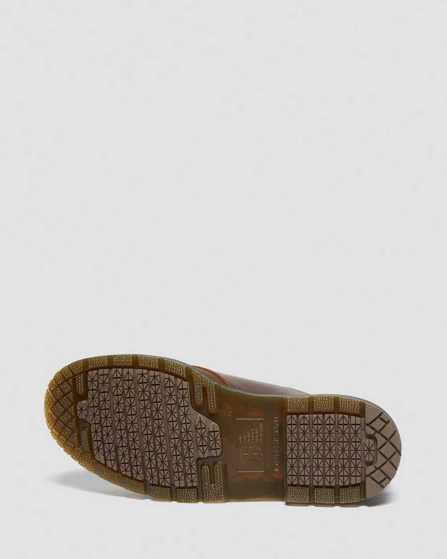 Dr. Martens' 1461 Slip Resistant Parker Life Shield Oxford Shoes In Brown