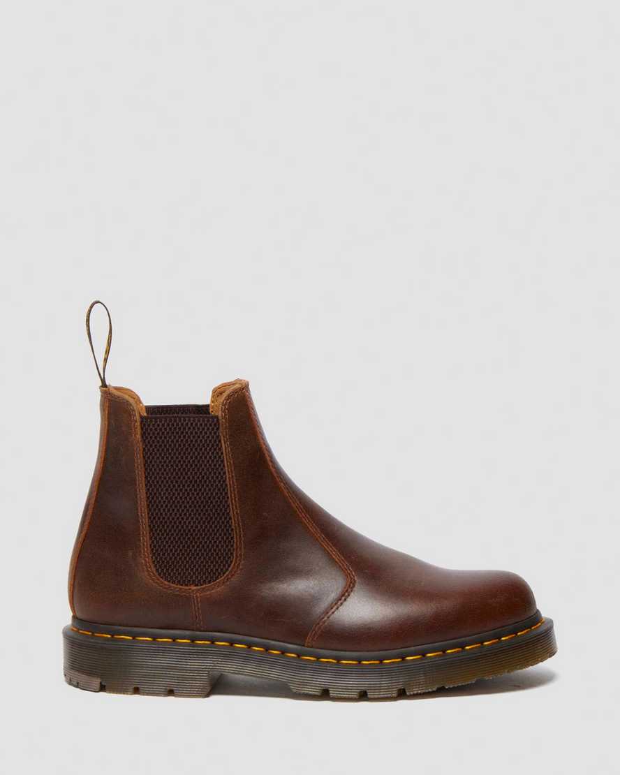 Shop Dr. Martens' 2976 Slip Resistant Parker Life Shield Chelsea Boots In Brown