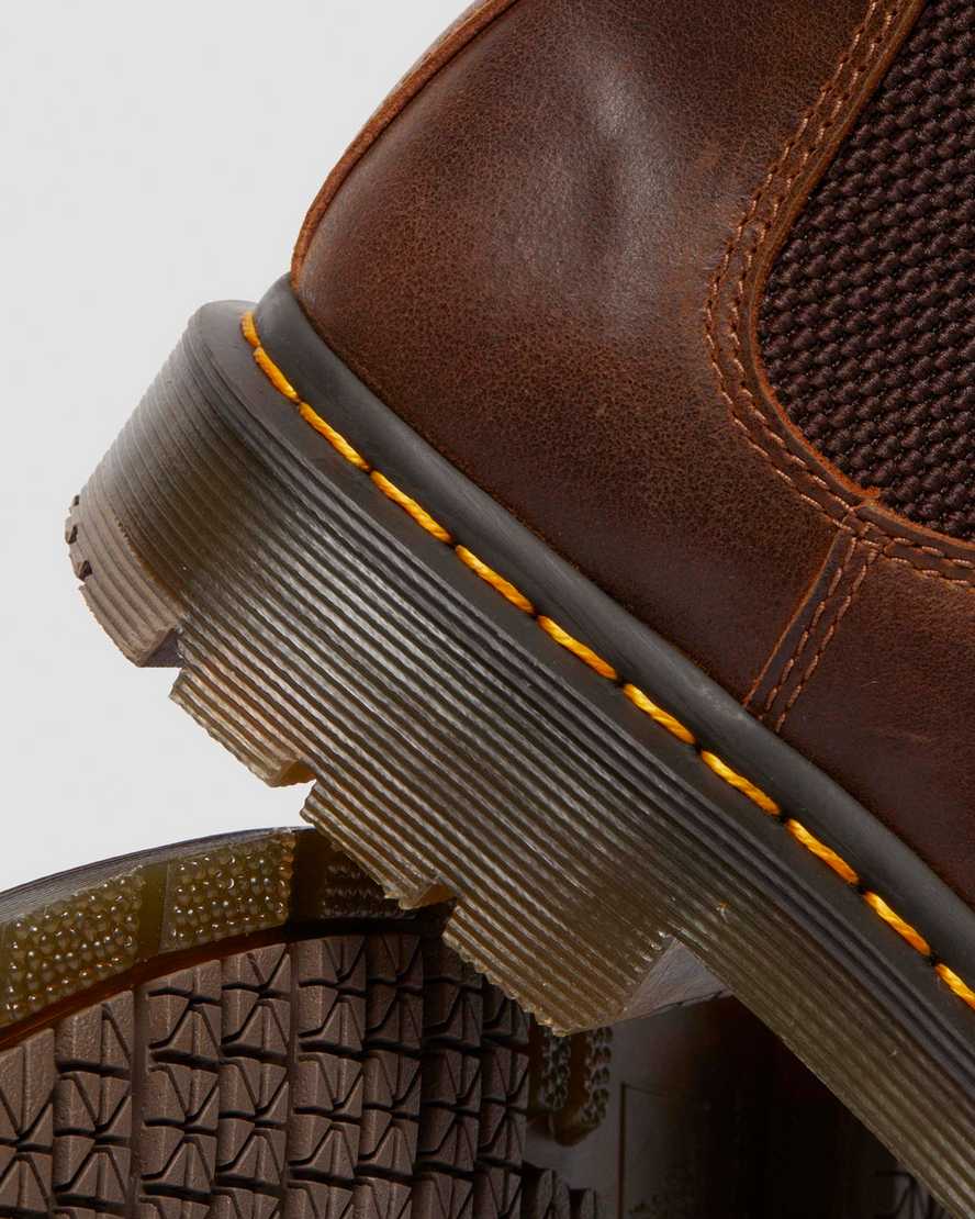 Shop Dr. Martens' 2976 Slip Resistant Parker Life Shield Chelsea Boots In Brown