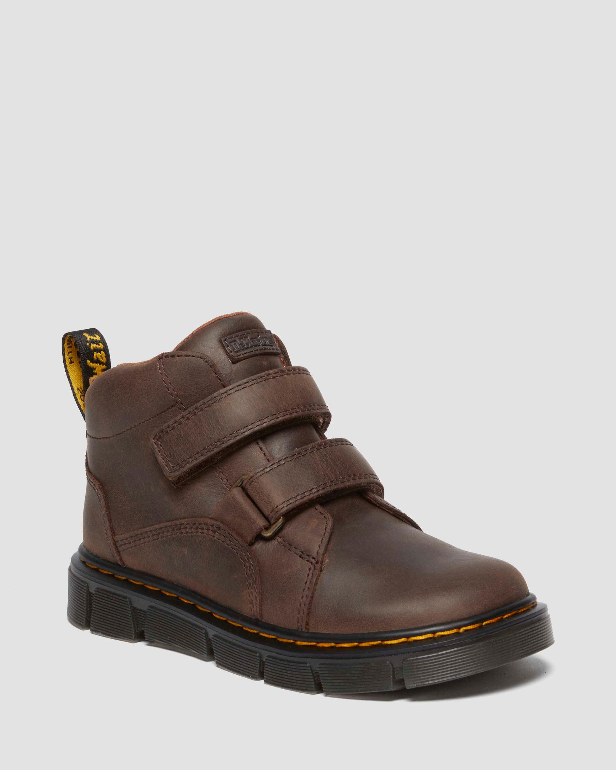 DR MARTENS Stivali Raffe in pelle per bambini senza lacci