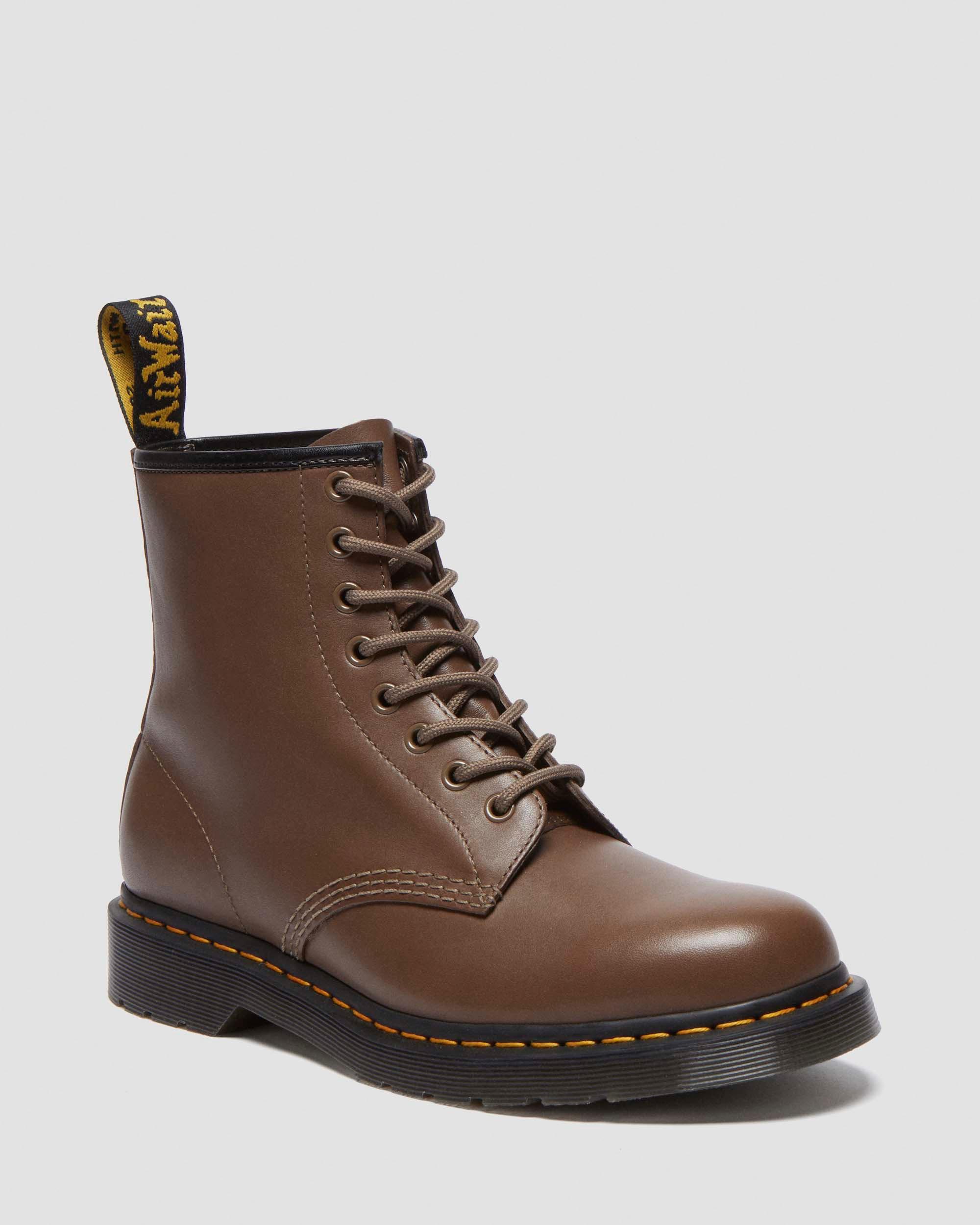 アミン スキット 1460 Artimus Leather Lace Up Boots in DARK KHAKI | Dr. Martens™
