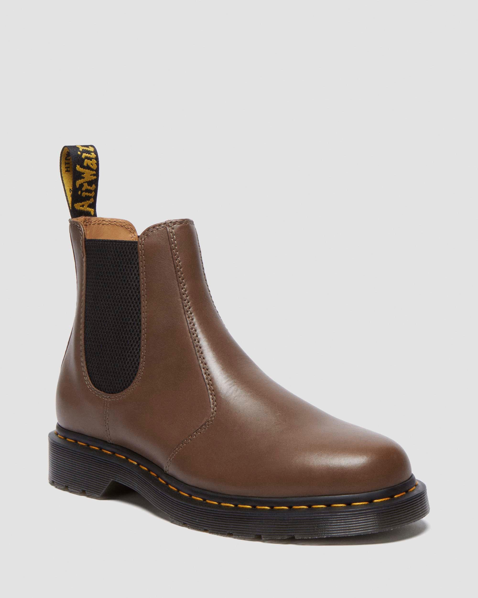 2976 Yellow Stitch Artimus Chelsea Boots in Khaki Dr. Martens