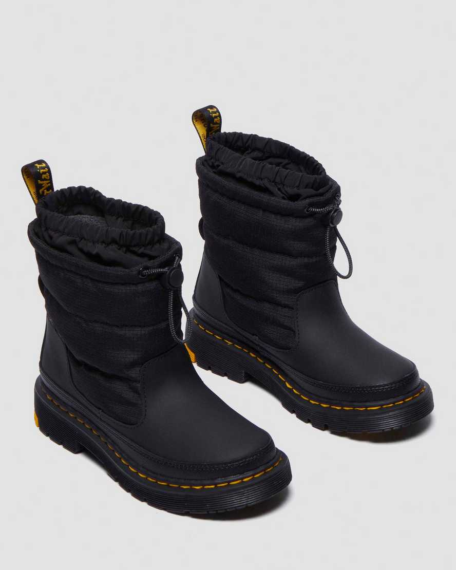Dr. Martens' Junior Cullen Fleece Lined Winter Boots In Black