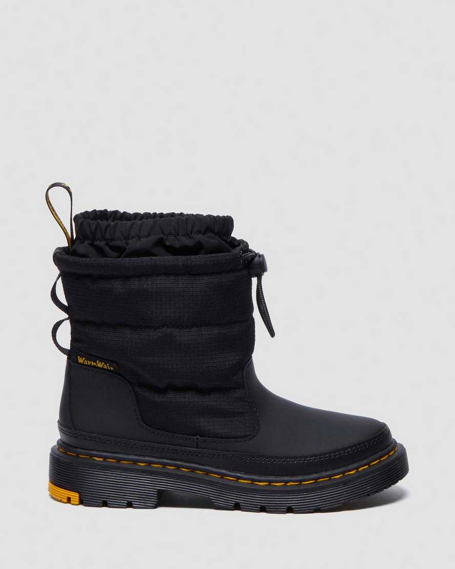 Dr. Martens' Junior Cullen Fleece Lined Winter Boots In Black