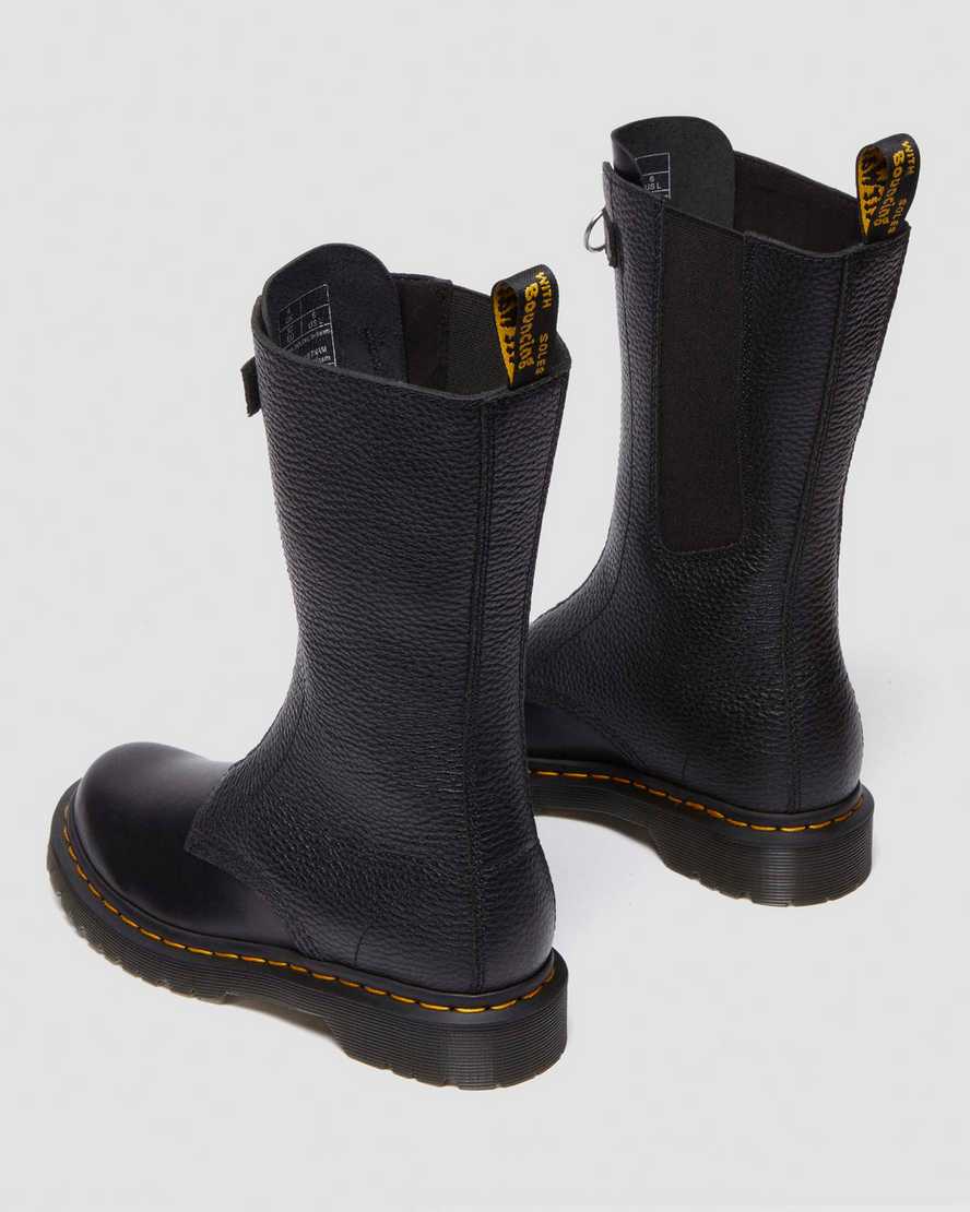 Shop Dr. Martens' Women's 1b99 Front Zip Leather Lace Up Boots In Black