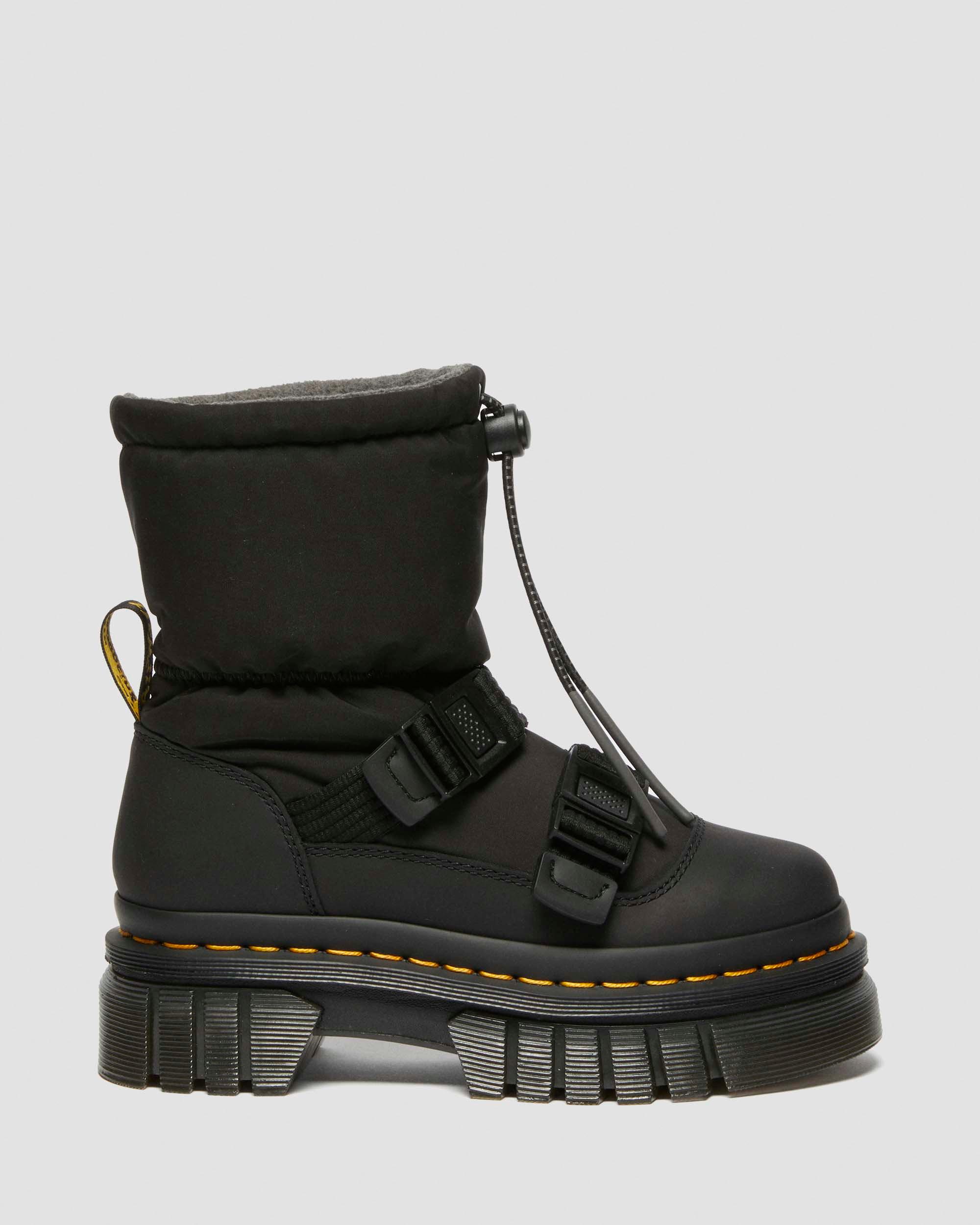 Audrick Lo Puffer Boots in Black Dr. Martens