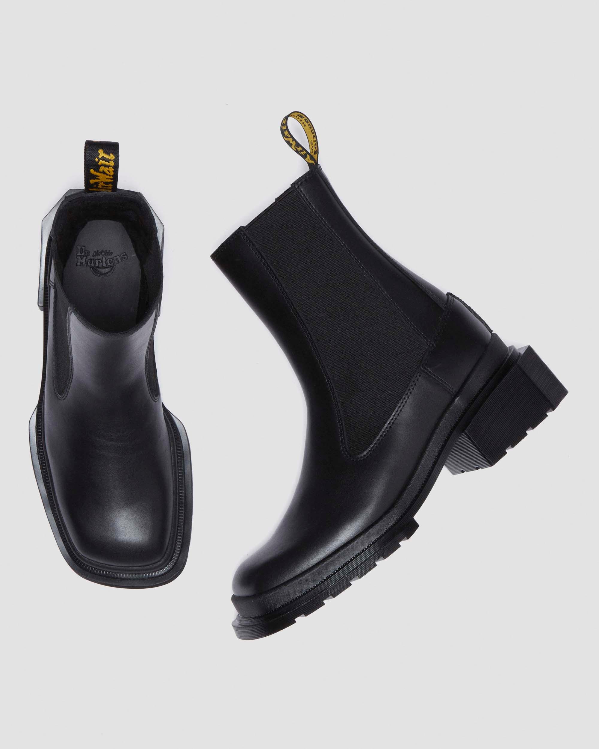 Maybole Square Toe Chelsea Boots in Black