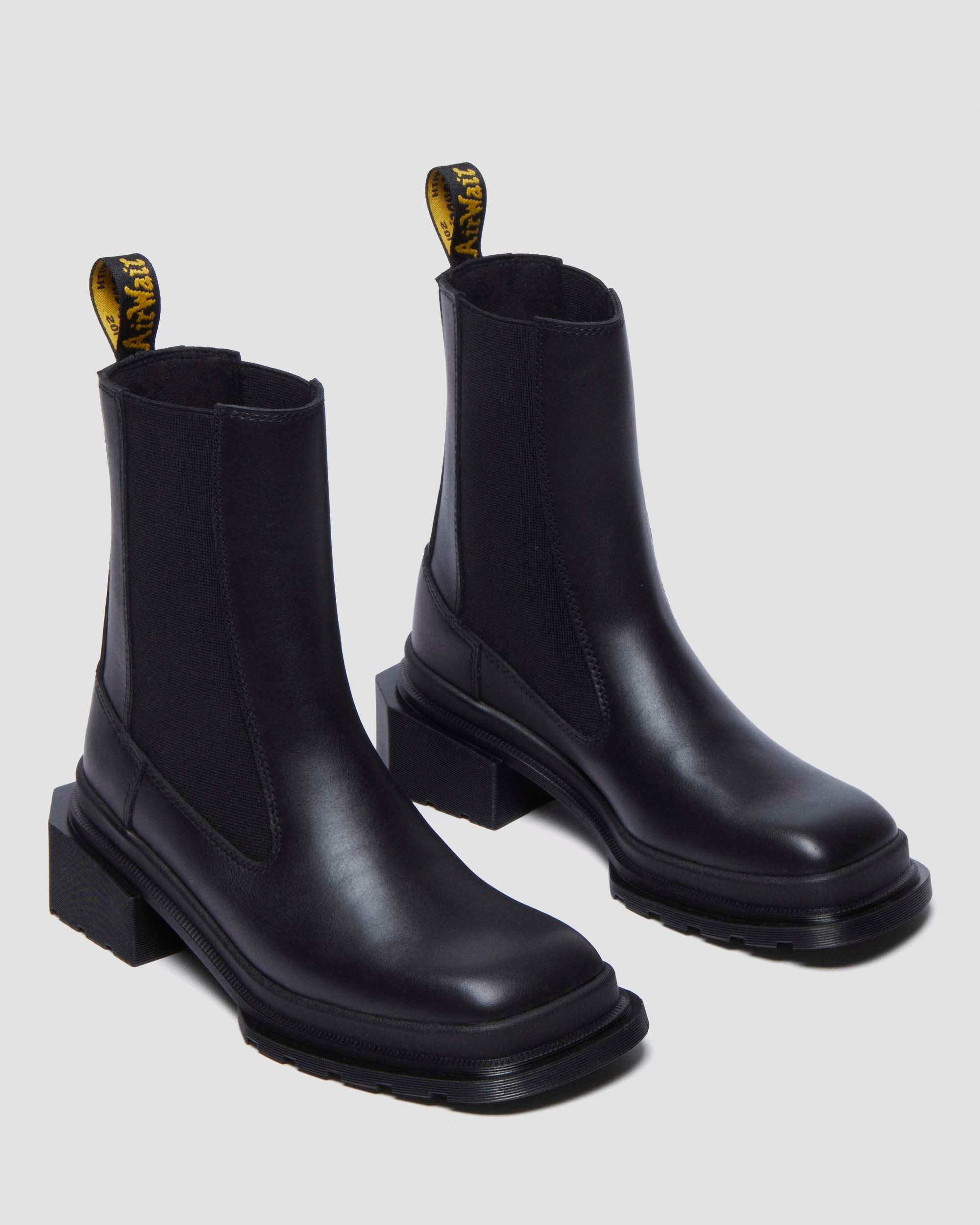 Maybole Square Toe Chelsea Boots in Black