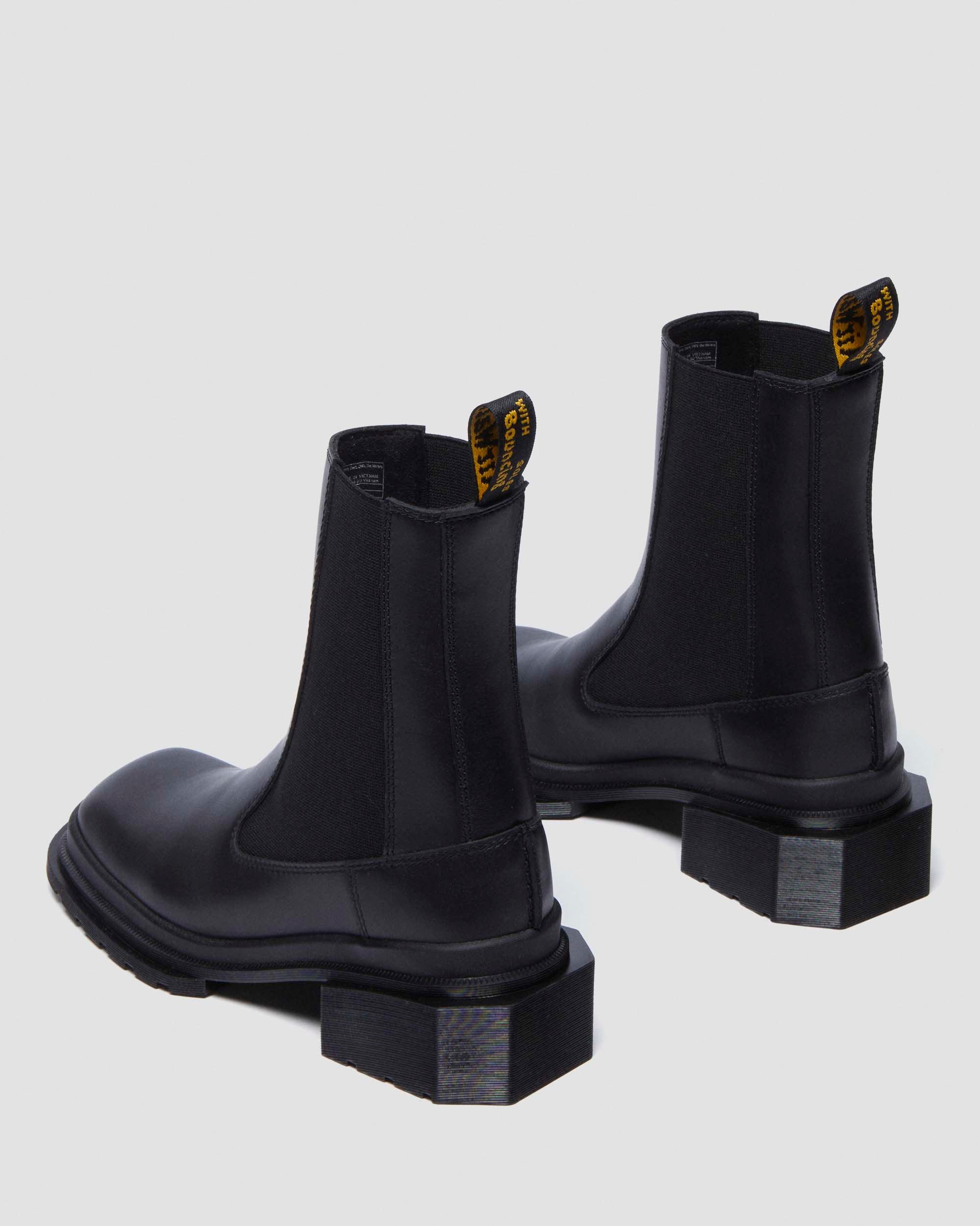 Maybole Square Toe Chelsea Boots in Black