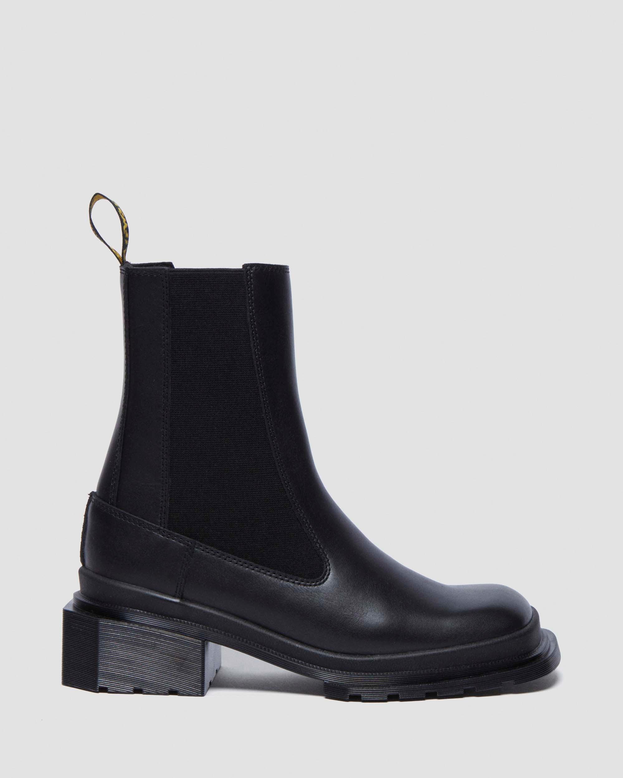 Maybole Square Toe Chelsea Boots in Black