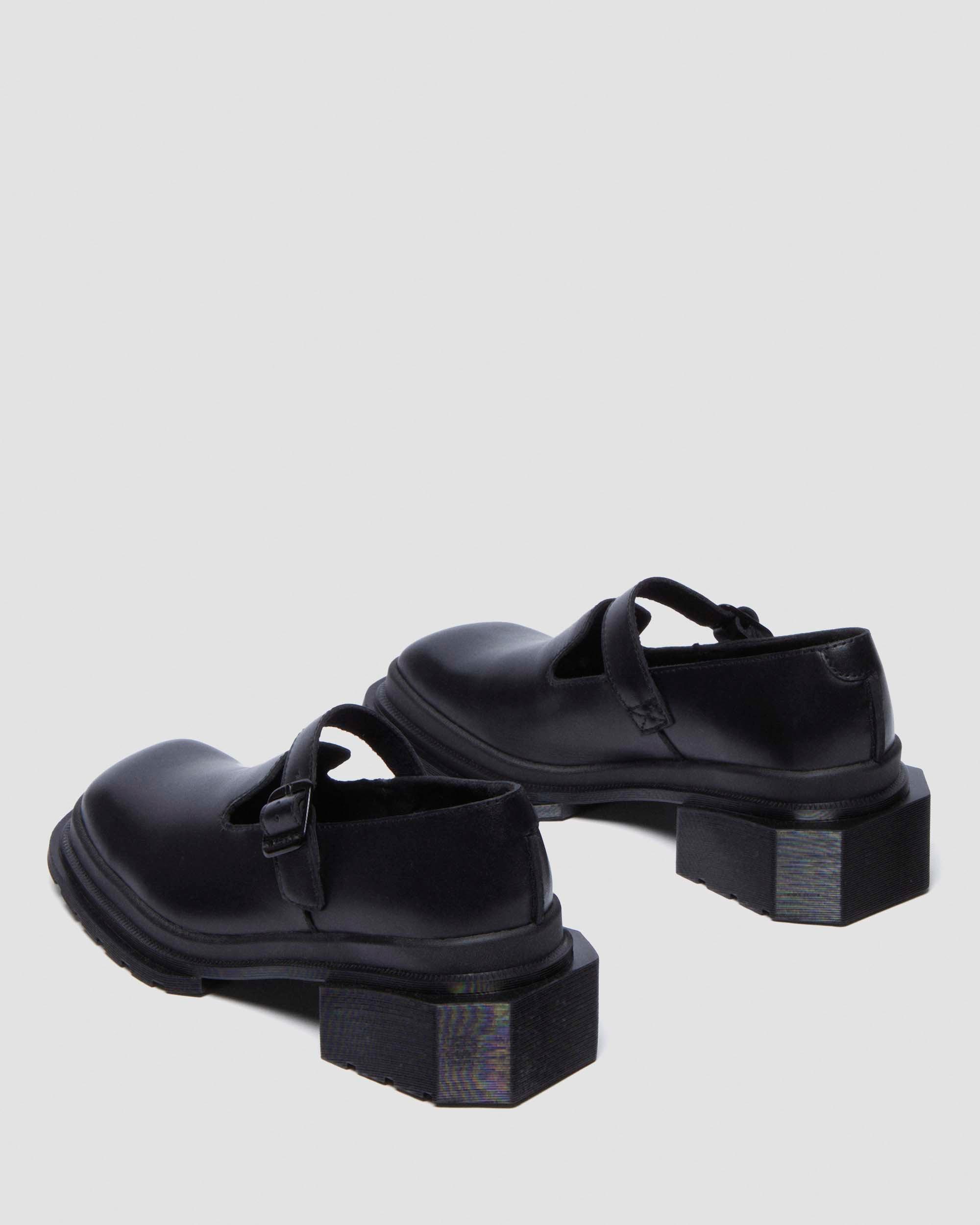 Maybole Square Toe Mary Jane Shoes in Black