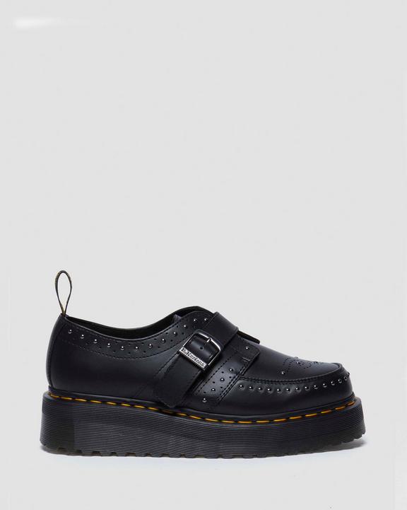Ramsey Quad Stud Platform Creepers in Black | Dr. Martens Ramsey Quad Stud Platform Creepers in Black | Dr. Martens