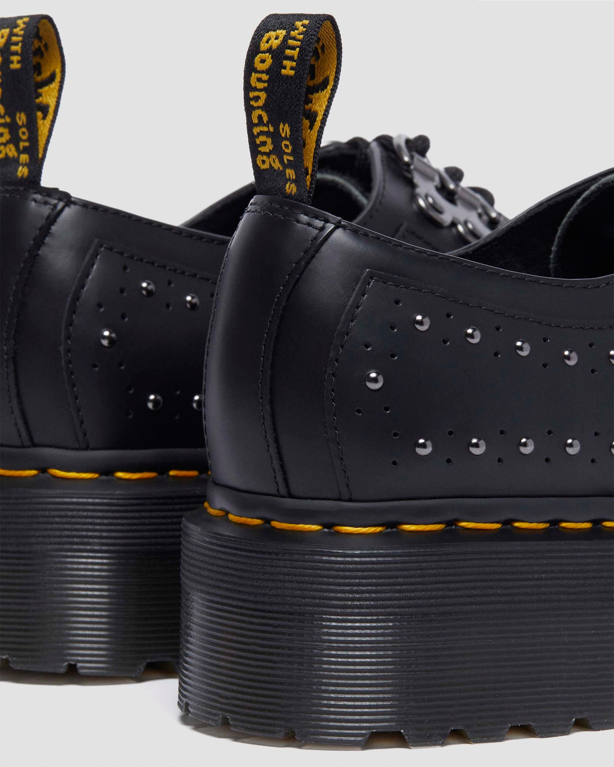 Ramsey 3-eye Leather Platform Creepers in Black | Dr. Martens