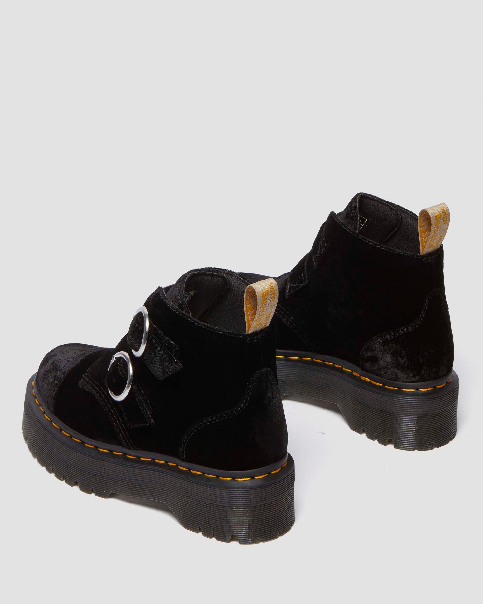 Dr martens platform velvet hotsell