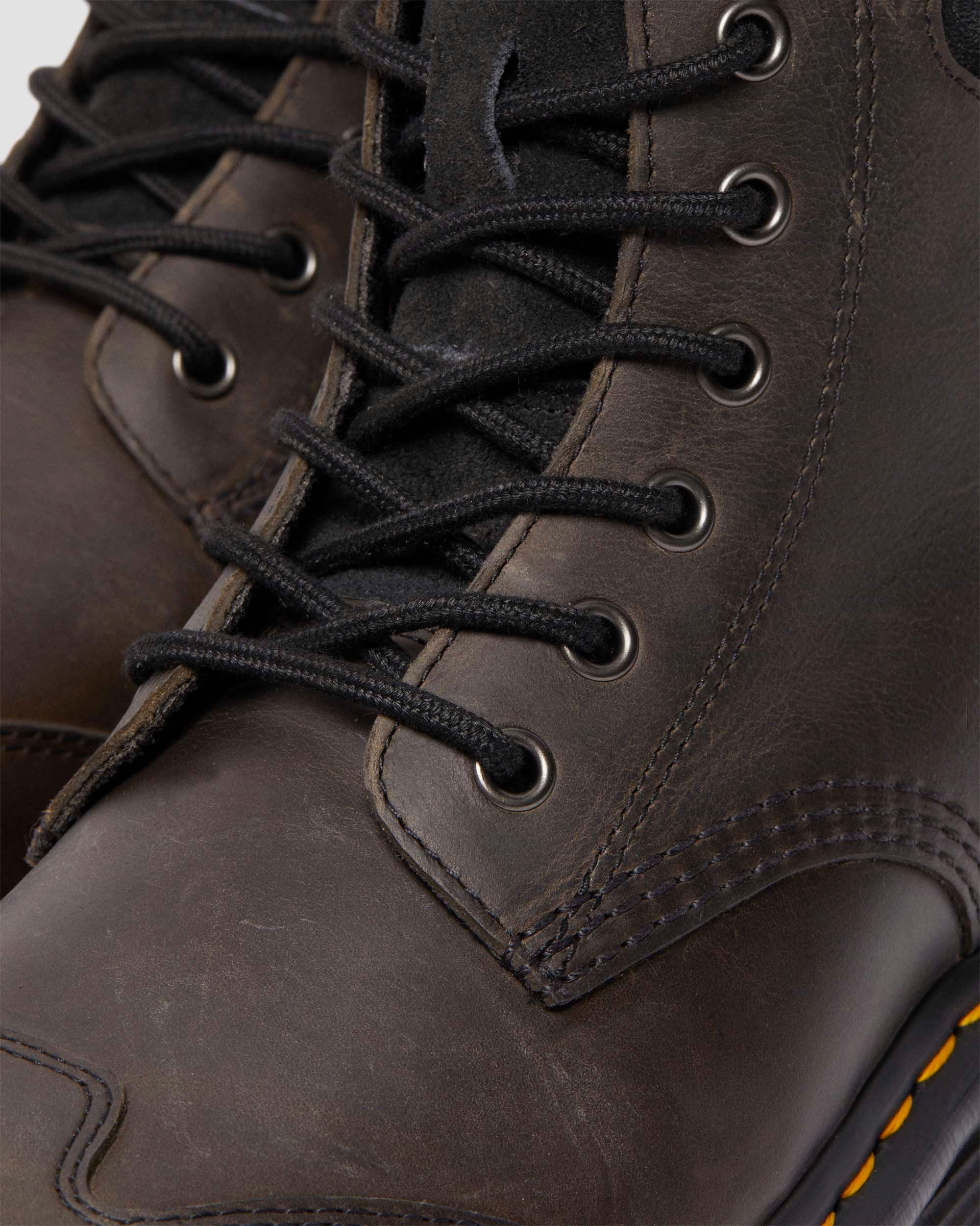 Shop Dr. Martens' Zebzag Wildleder & Leder Casual Schnürstiefel In Black