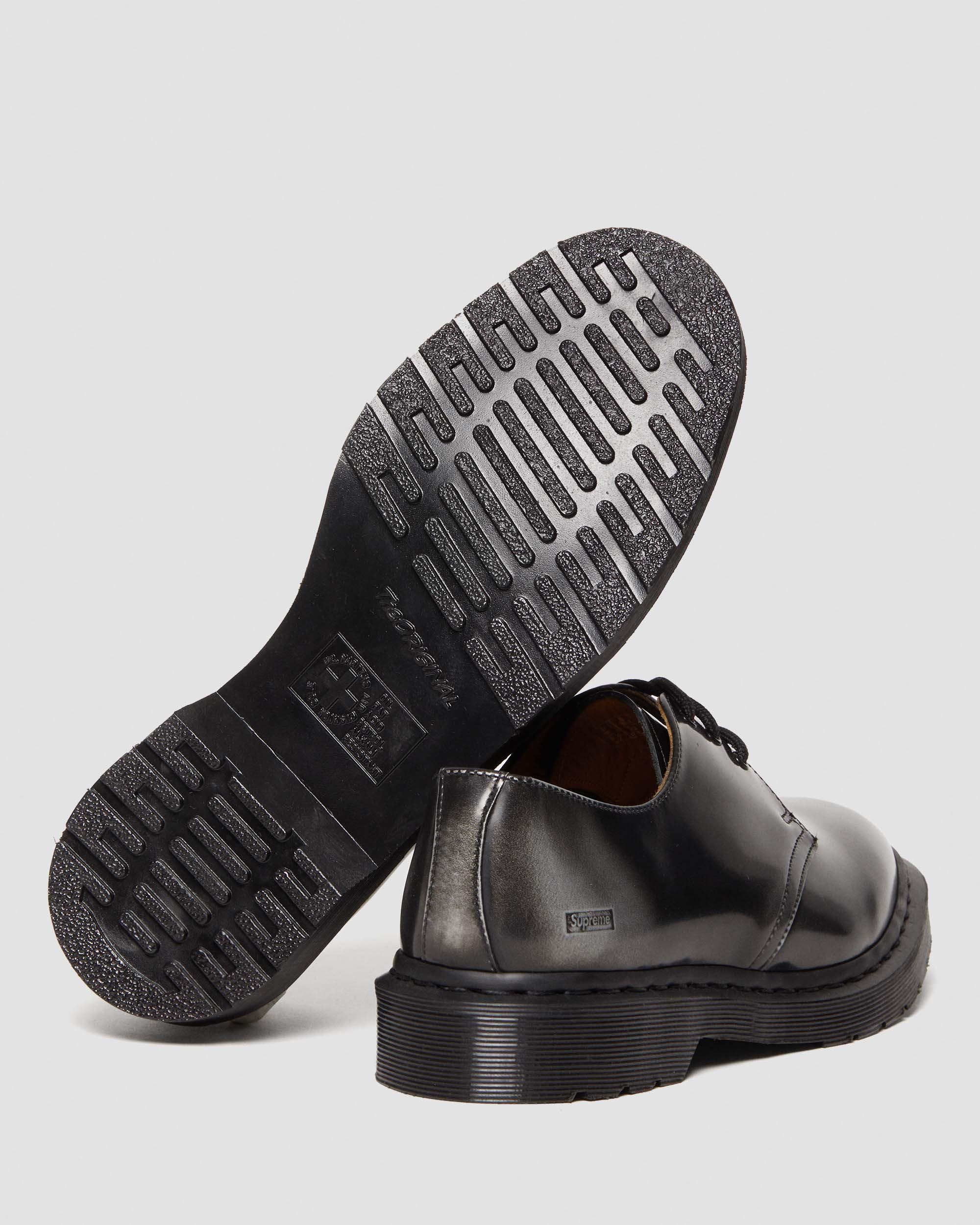 1461 SUPREME ARCADIA LEATHER SHOES in Silver