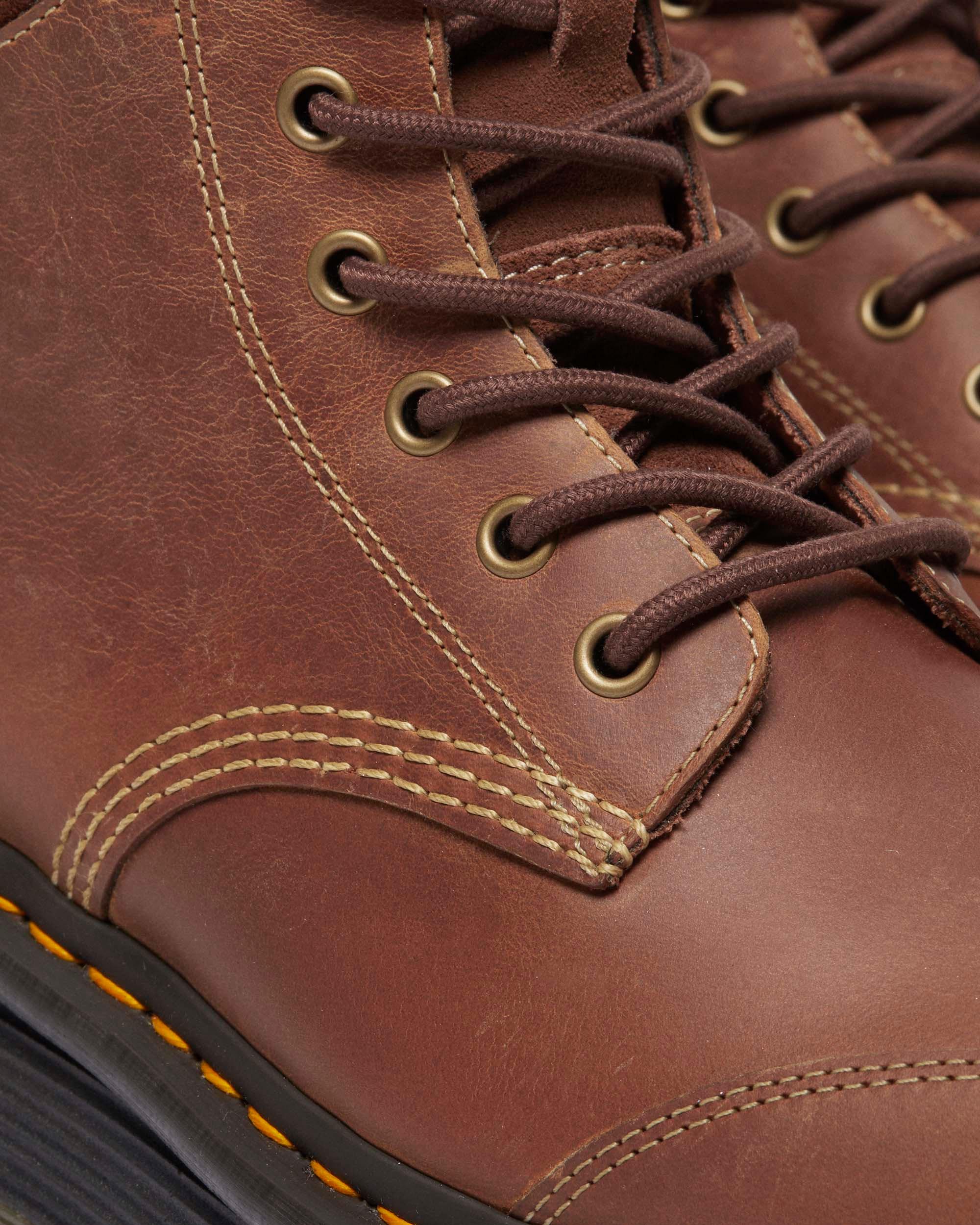 Shop Dr. Martens' Zebzag Wildleder & Leder Casual Schnürstiefel In Brown