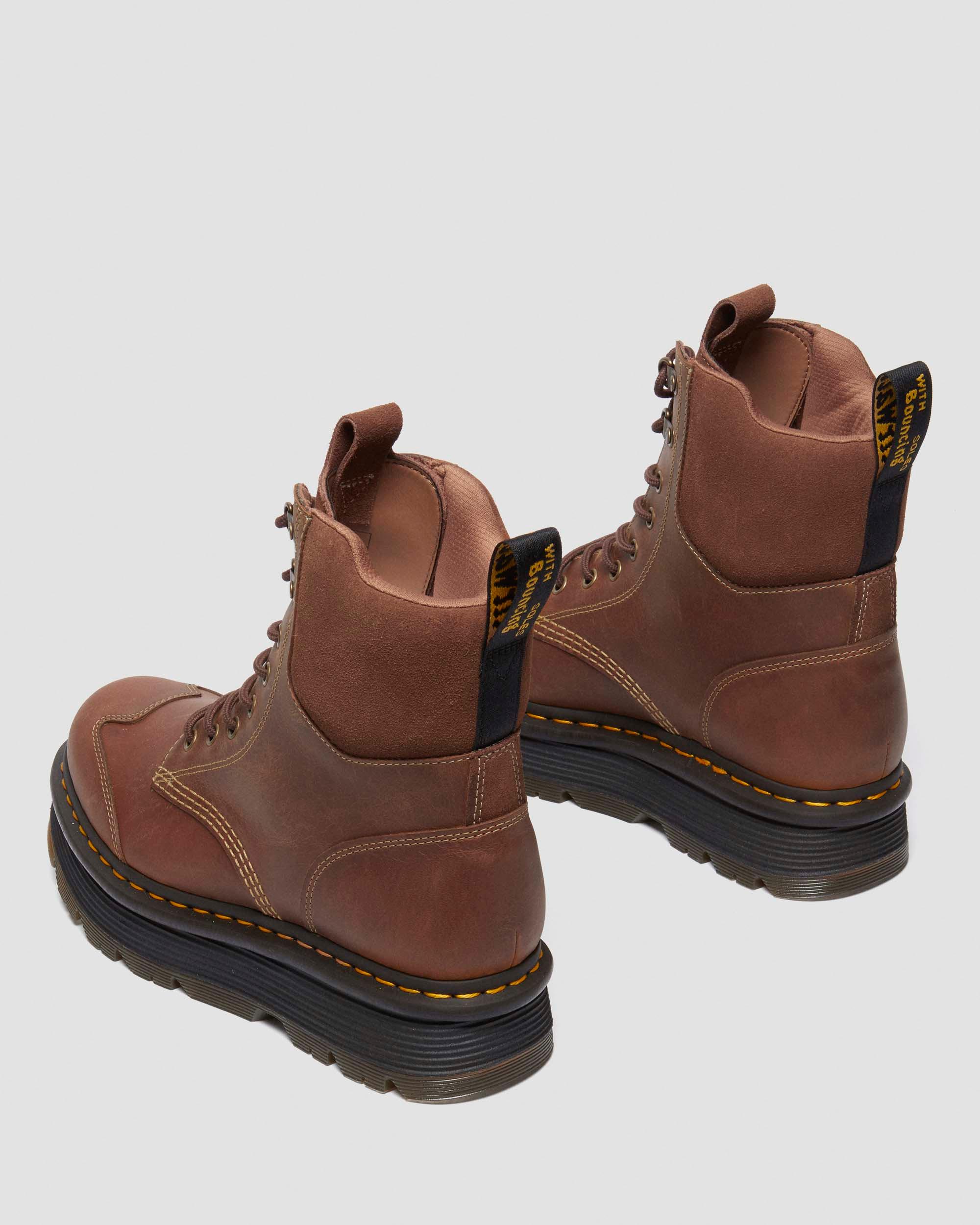 Shop Dr. Martens' Zebzag Wildleder & Leder Casual Schnürstiefel In Brown