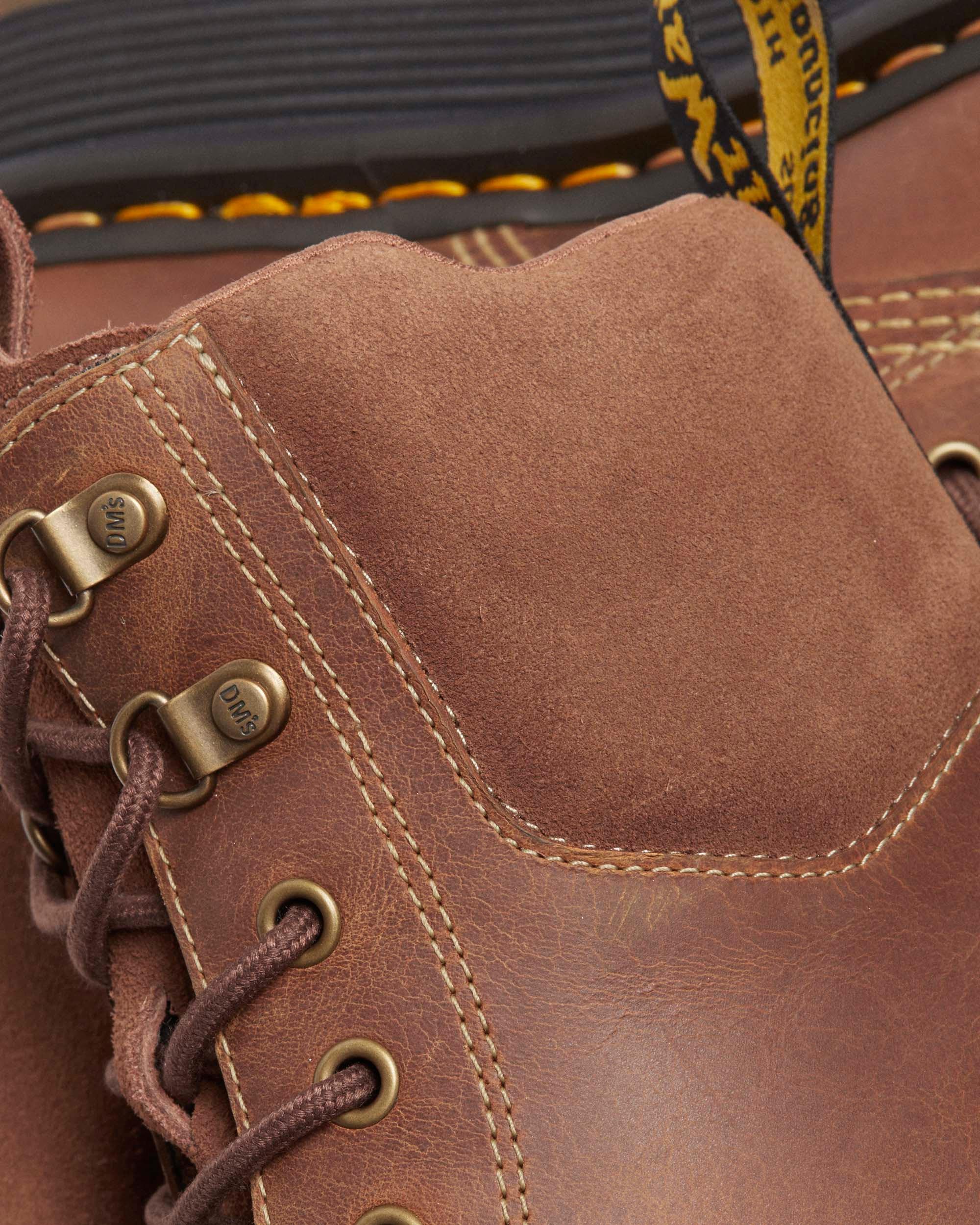 Shop Dr. Martens' Zebzag Wildleder & Leder Casual Schnürstiefel In Brown