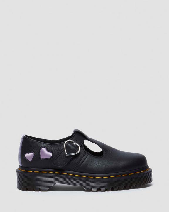 Polley Heart Virgina Satin Mary Jane Shoes in Black | Dr Polley Heart Virgina Satin Mary Jane Shoes in Black | Dr