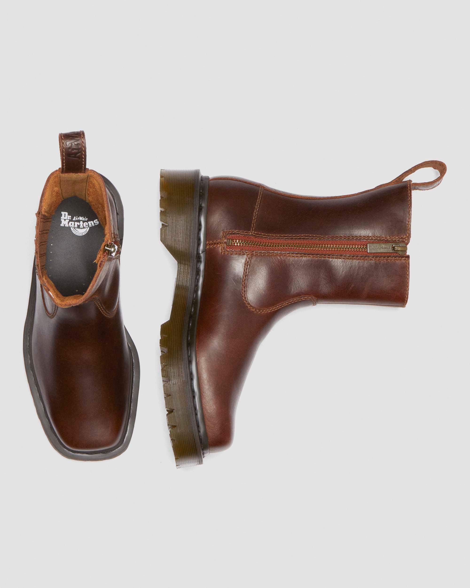 Amaayah Lo Leather Boots in Butterscotch | Dr. Martens