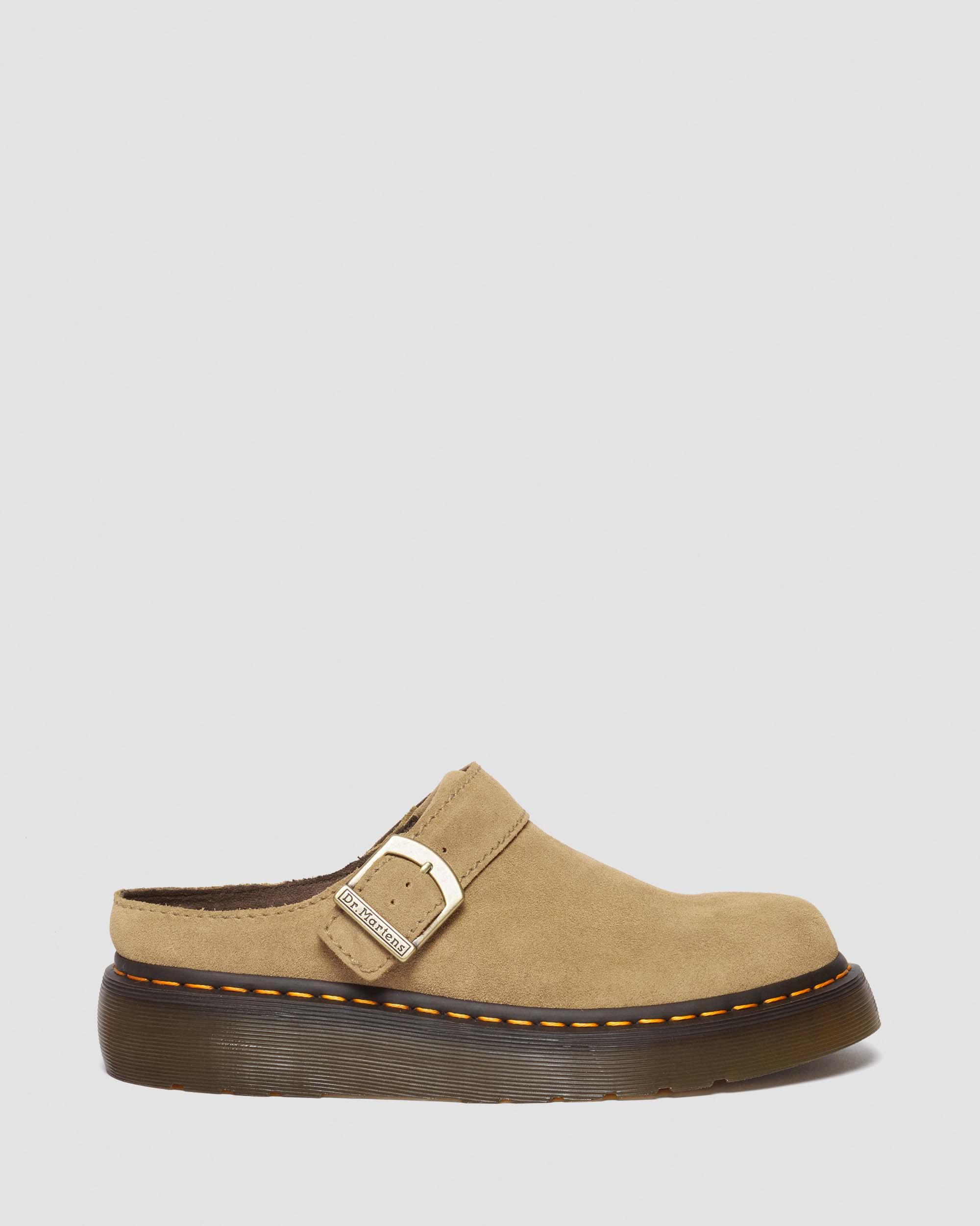 Laketen Bronx Suede Platform Mules | Dr. Martens ReWair