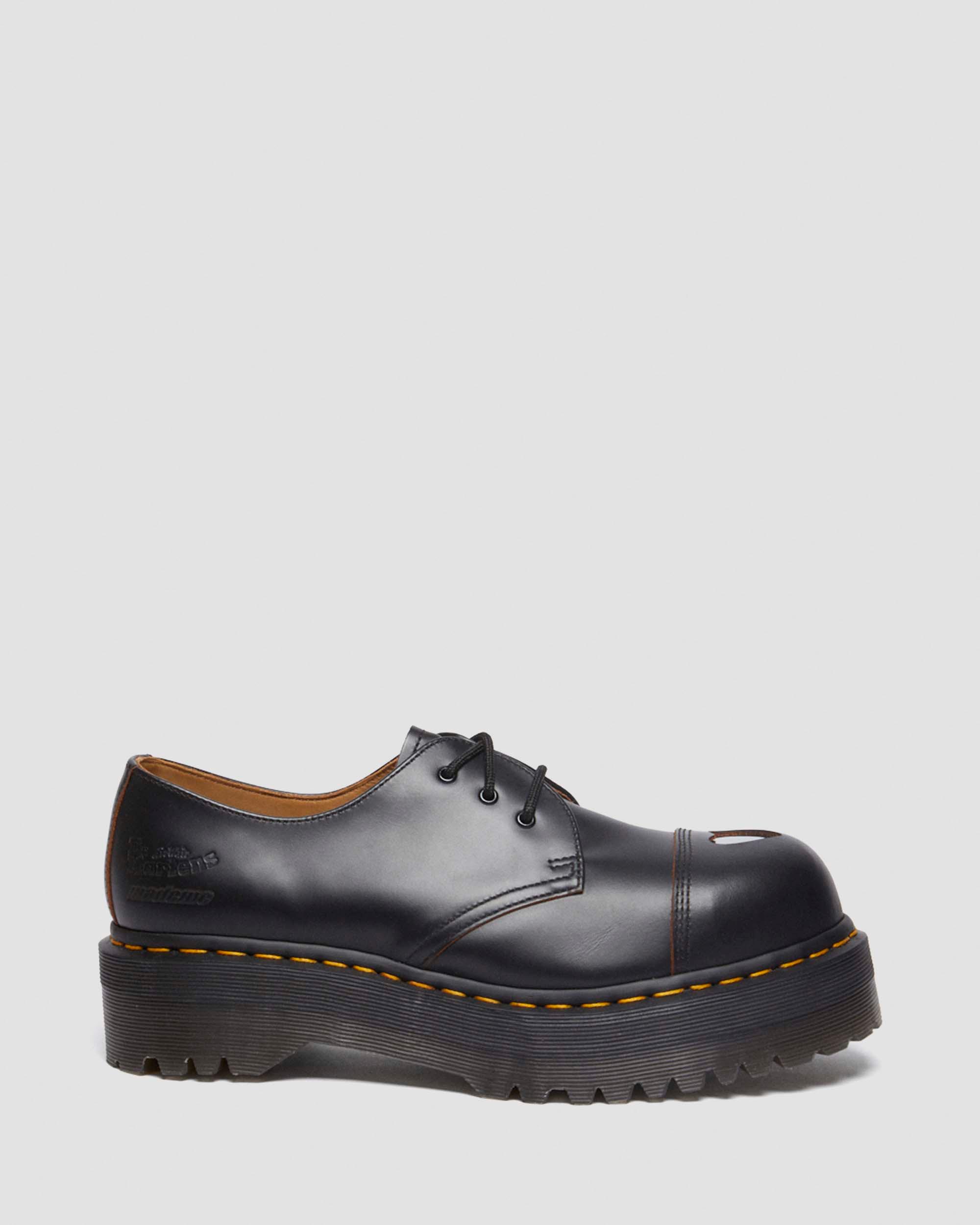 SCARPE PLATFORM QUAD 1461 MADEME IN PELLE VINTAGE SMOOTH