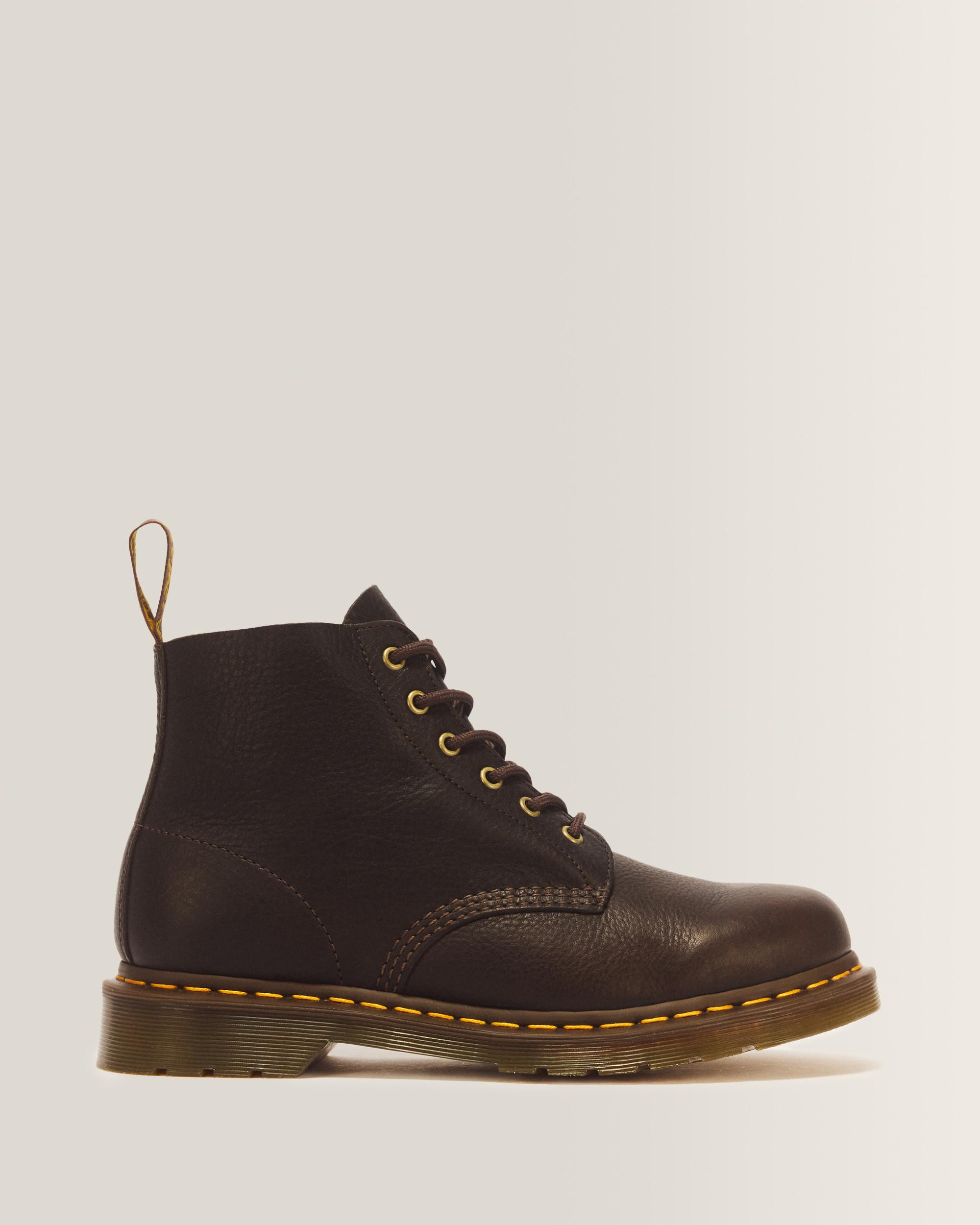 Dr. Martens 101 Ub Ambassador Leren Veterlaarzen Met Zes Veterogen in Bruin,
