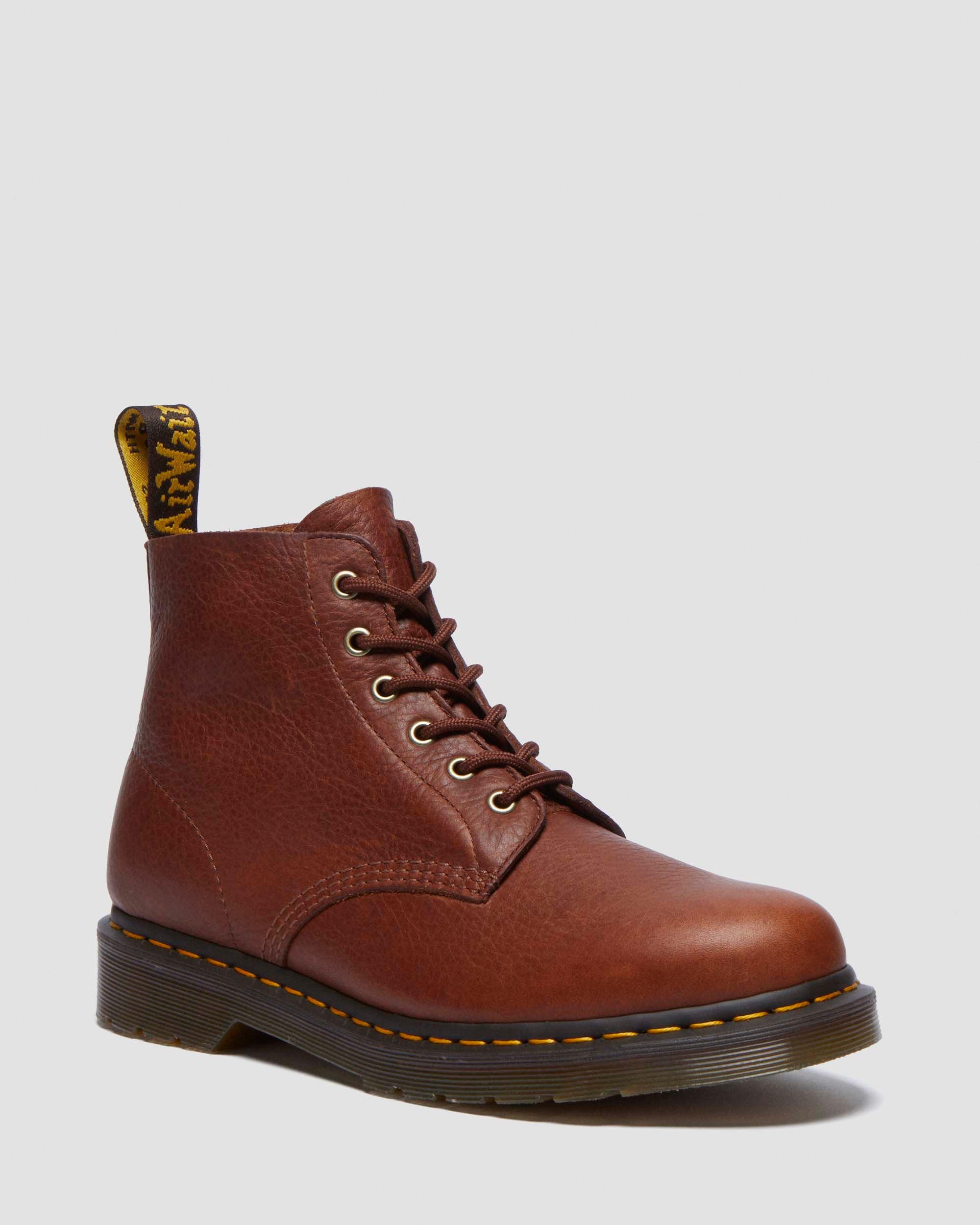 101 Ambassador Leather Ankle Boots in Cashew Dr. Martens