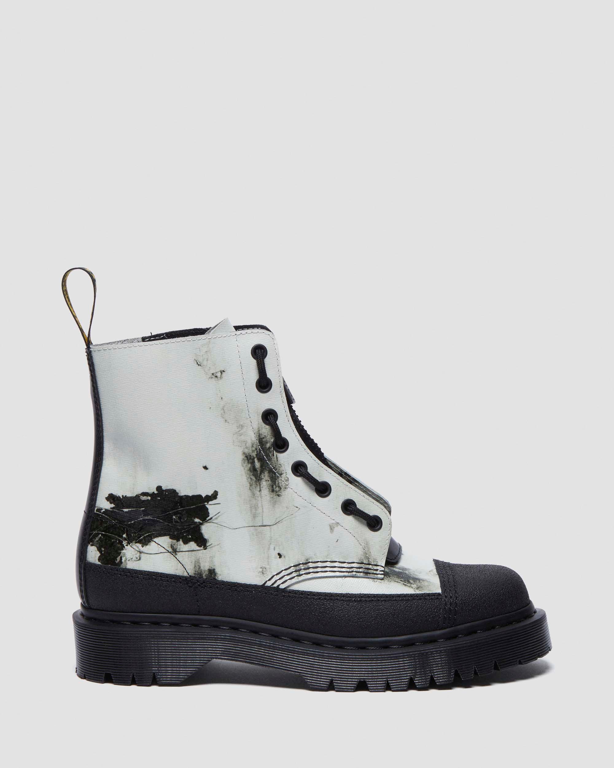 【希少】Nine Inch Nails x Dr. Martens ブーツ 1460 Nine Inch Nails Leather Lace up Boots in WHITE+BLACK | Dr