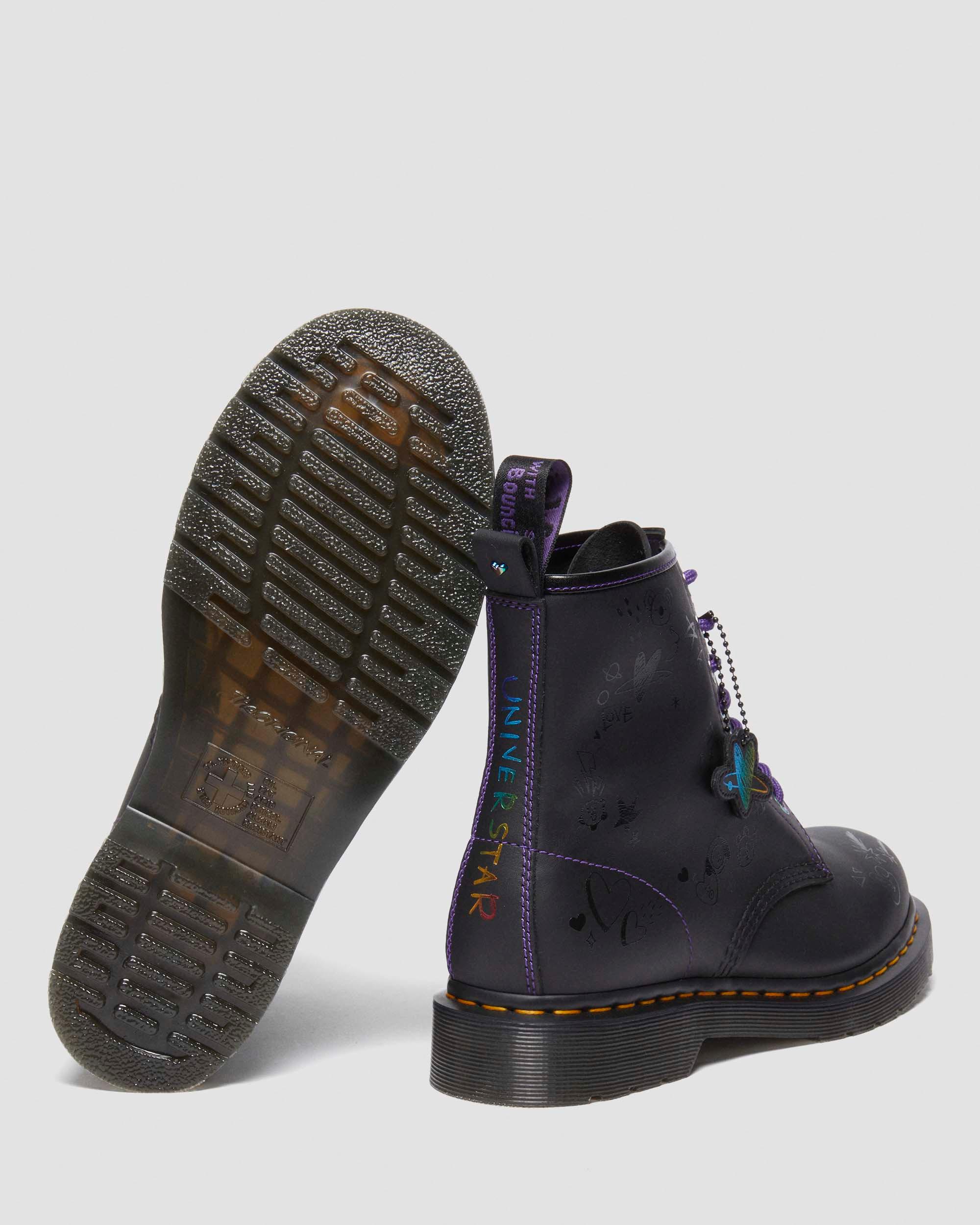1460 BT21 Leather Lace Up Boots in Black