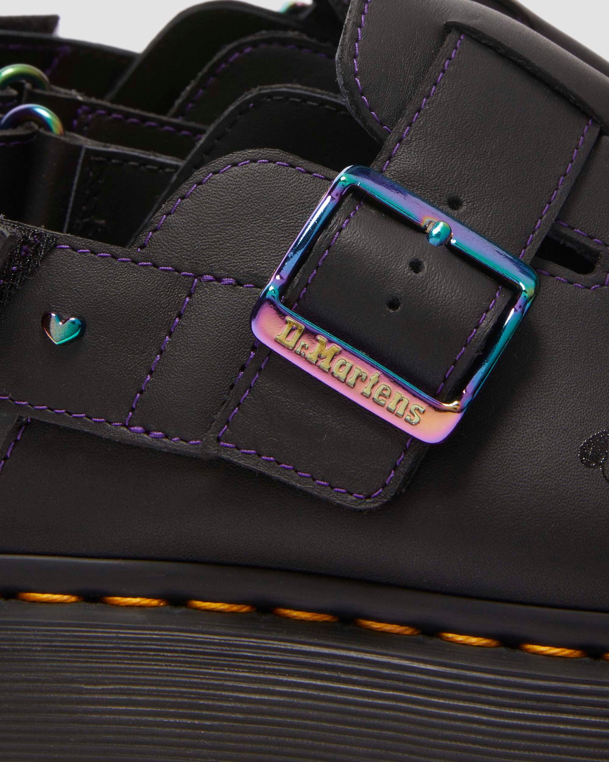 Jorge II BT21 Leather Slingback Mules in Black