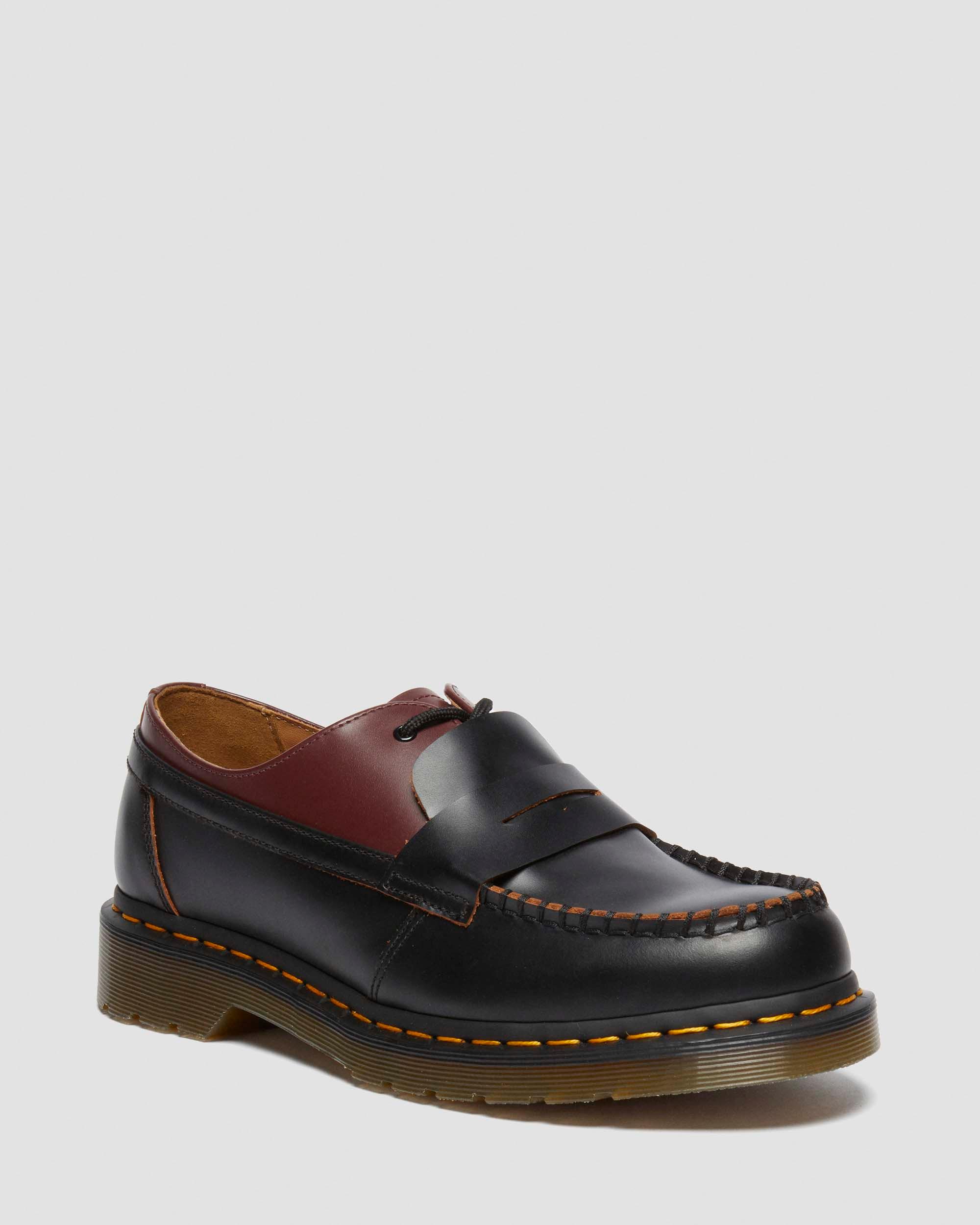 Dr. Martens' 1461 / Penton Mm6 Leather Loafers In Schwarz/rot