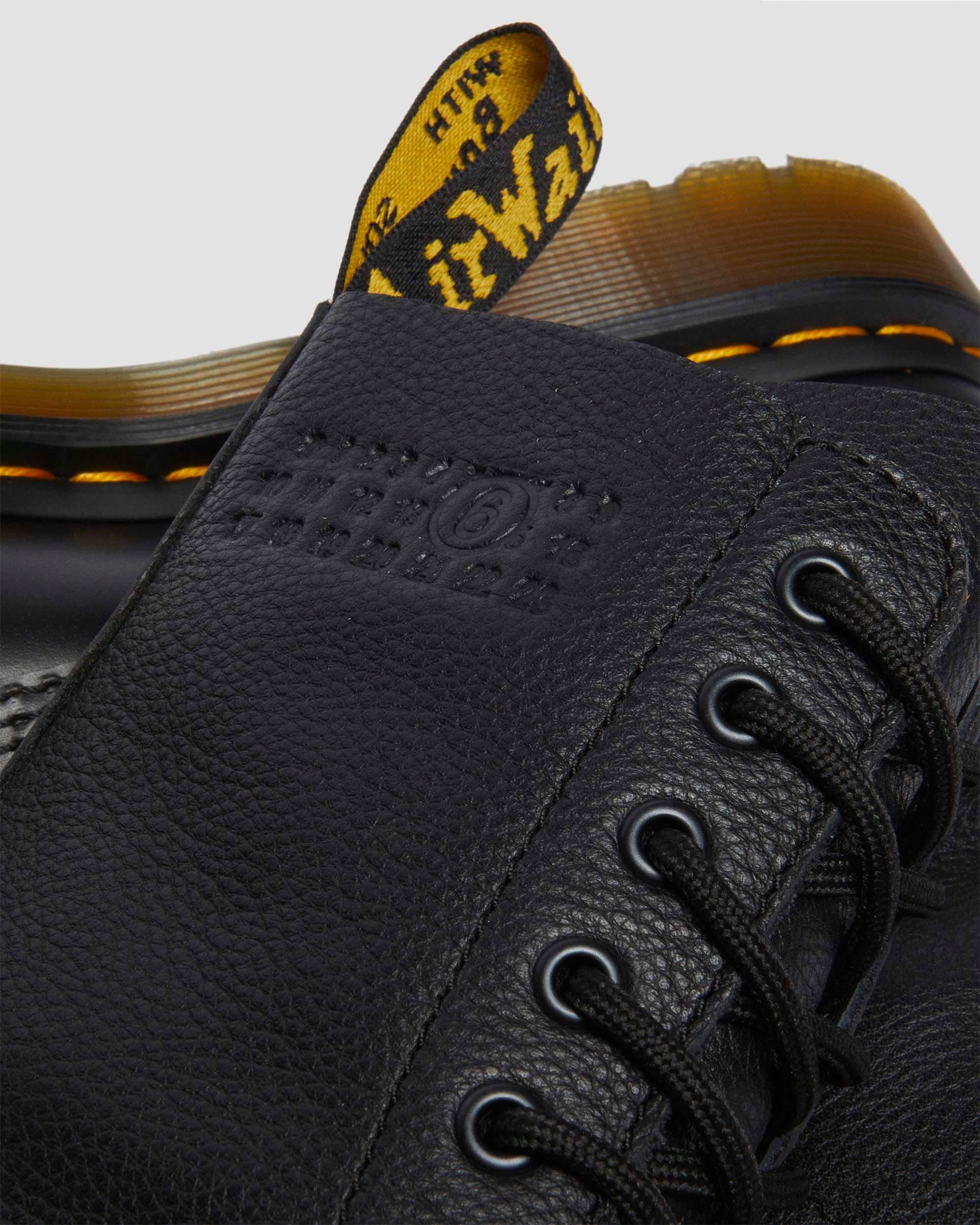 1490 / 1461 MM6 Leather Lace Up Boots in Black | Dr. Martens