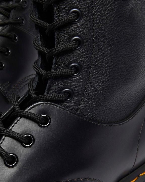 1490 / 1461 MM6 Leather Lace Up Boots in Black | Dr. Martens 1490 / 1461 MM6 Leather Lace Up Boots in Black | Dr. Martens