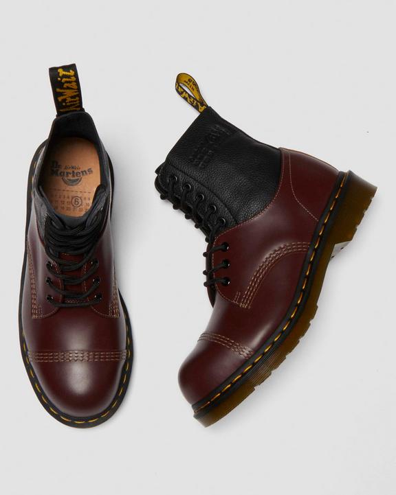 1460 / 1461 MM6 Steel Toe Leather Boots in Black | Dr. Martens 1460 / 1461 MM6 Steel Toe Leather Boots in Black | Dr. Martens