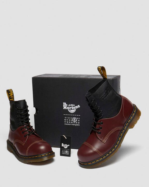 1460 / 1461 MM6 Steel Toe Leather Boots in Black | Dr. Martens 1460 / 1461 MM6 Steel Toe Leather Boots in Black | Dr. Martens